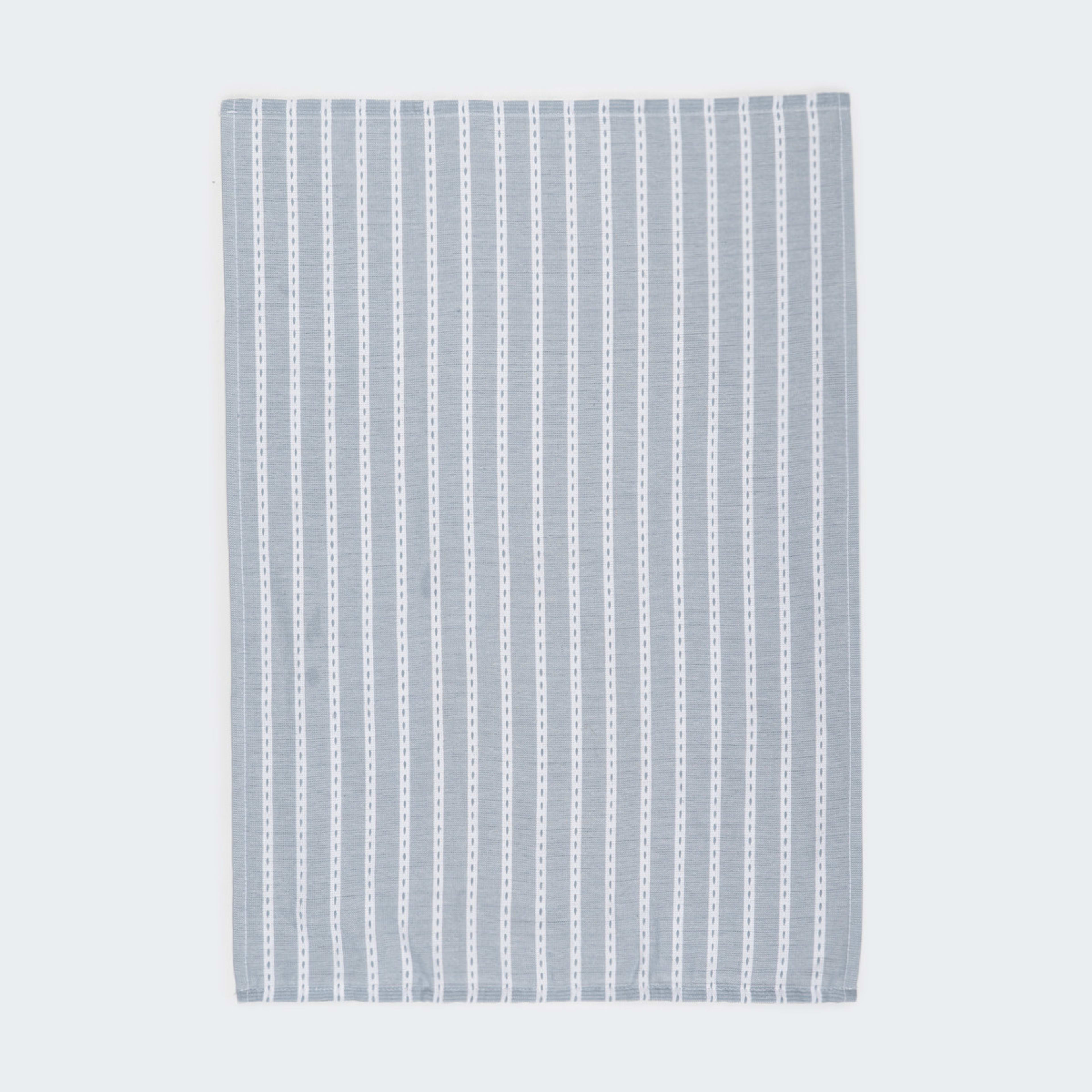 3 3 Pack Blue Chambray Extra Large Tea Towels, 3 of 6