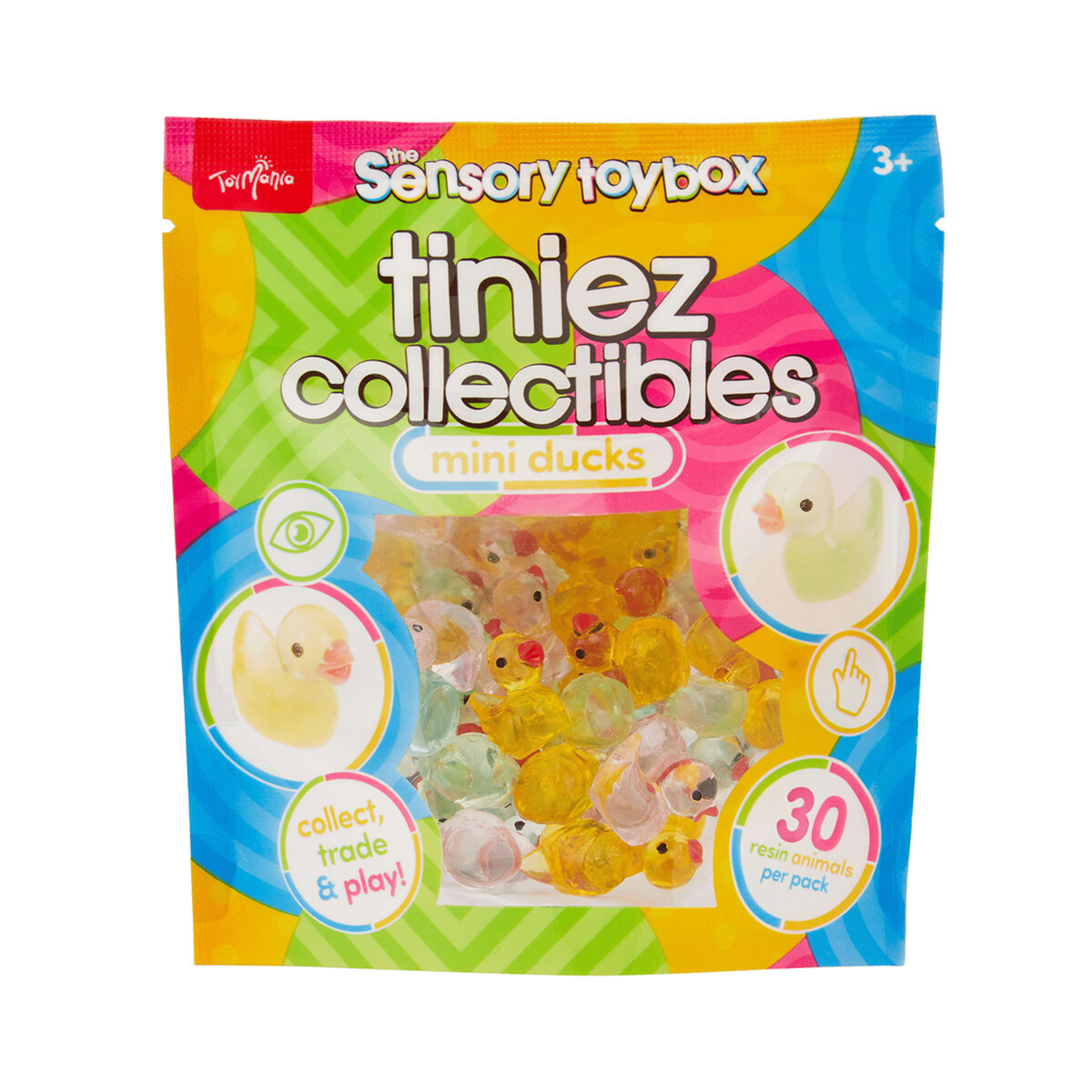 5 30 Pack ToyMania The Sensory Toy Box Tiniez Collectibles Mini Axolotl - Assorted, 5 of 8