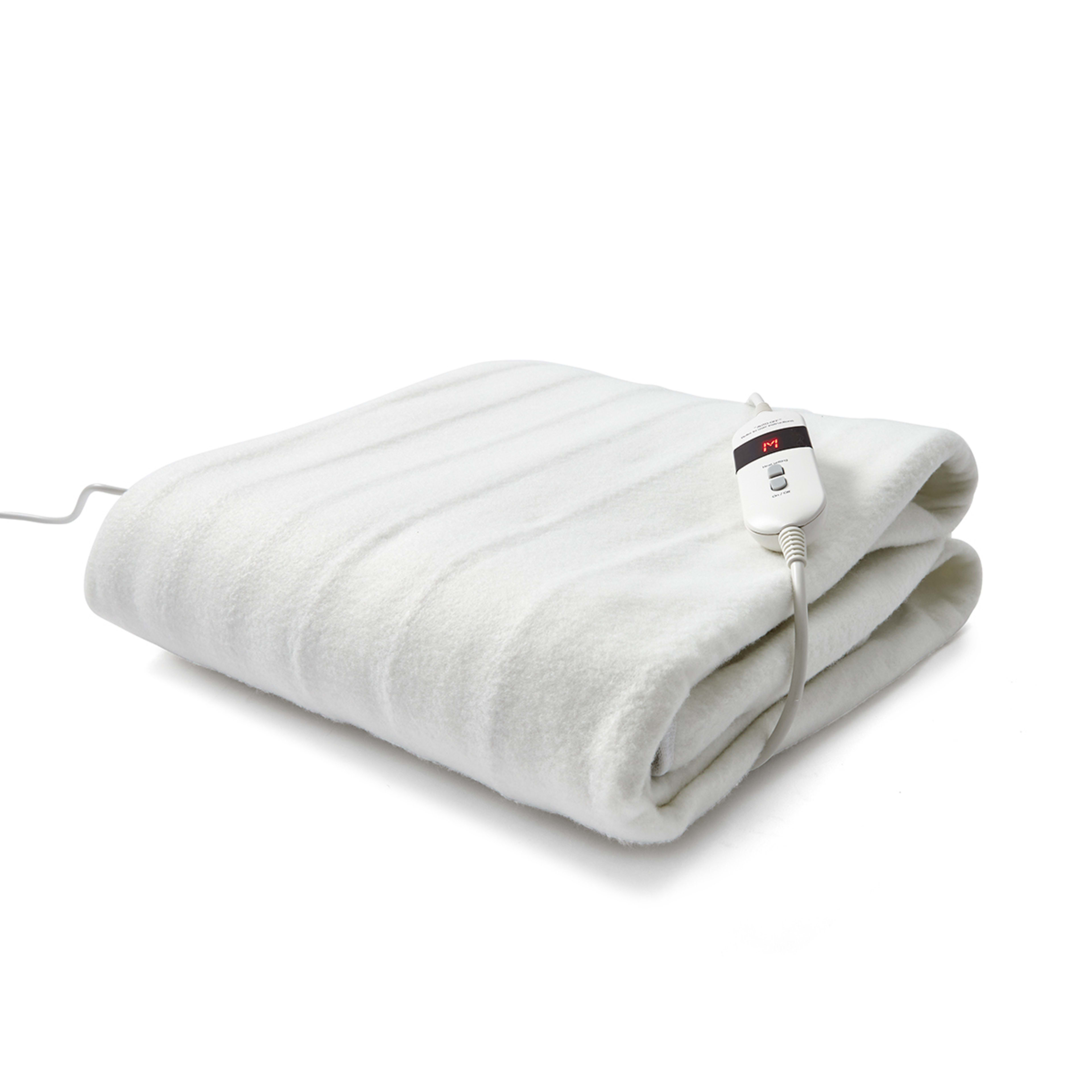 Fitted Electric Blanket King Single Bed, White Kmart