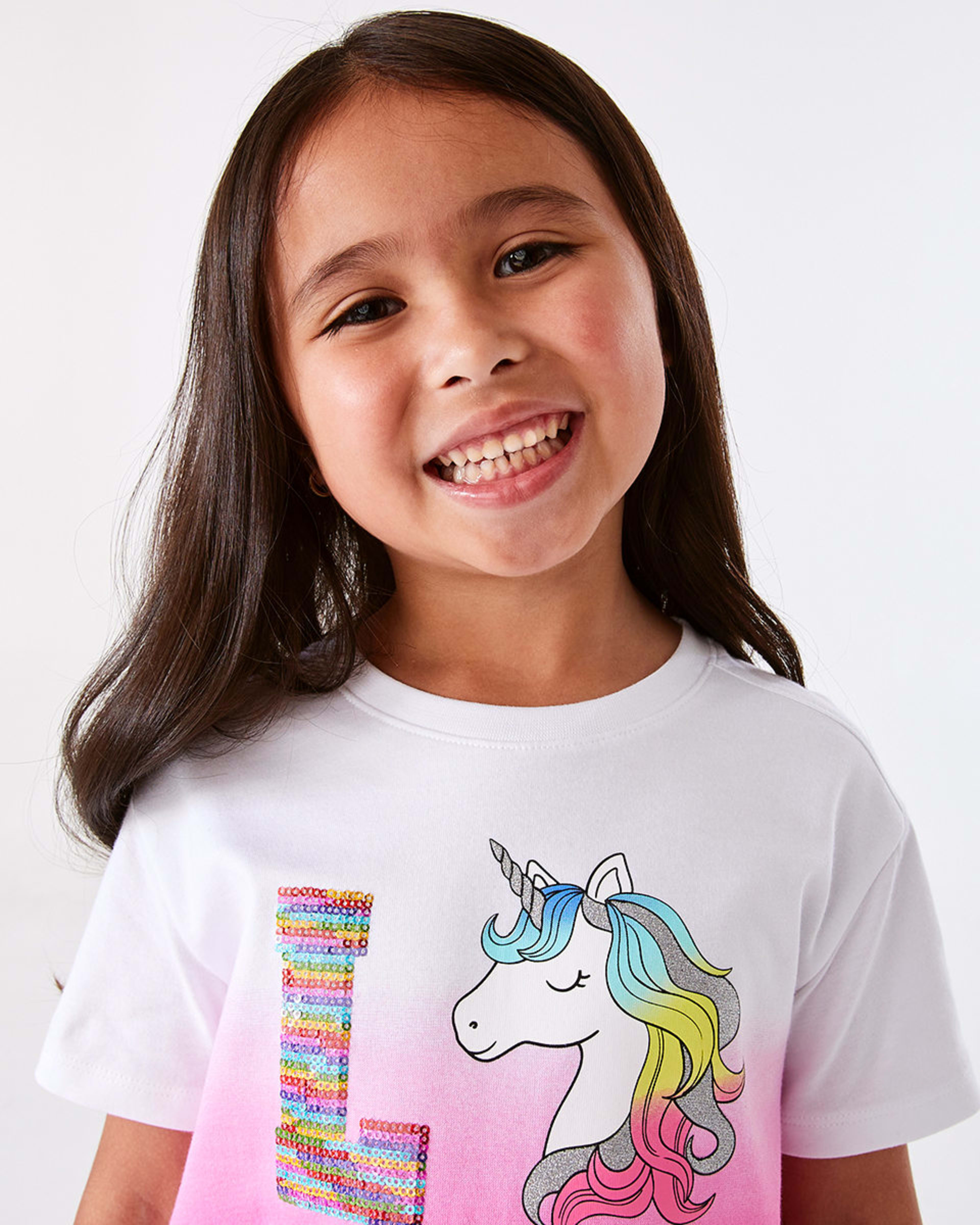 3 Short Sleeve Sequin T-shirt Multi Ucrn, 3 of 8