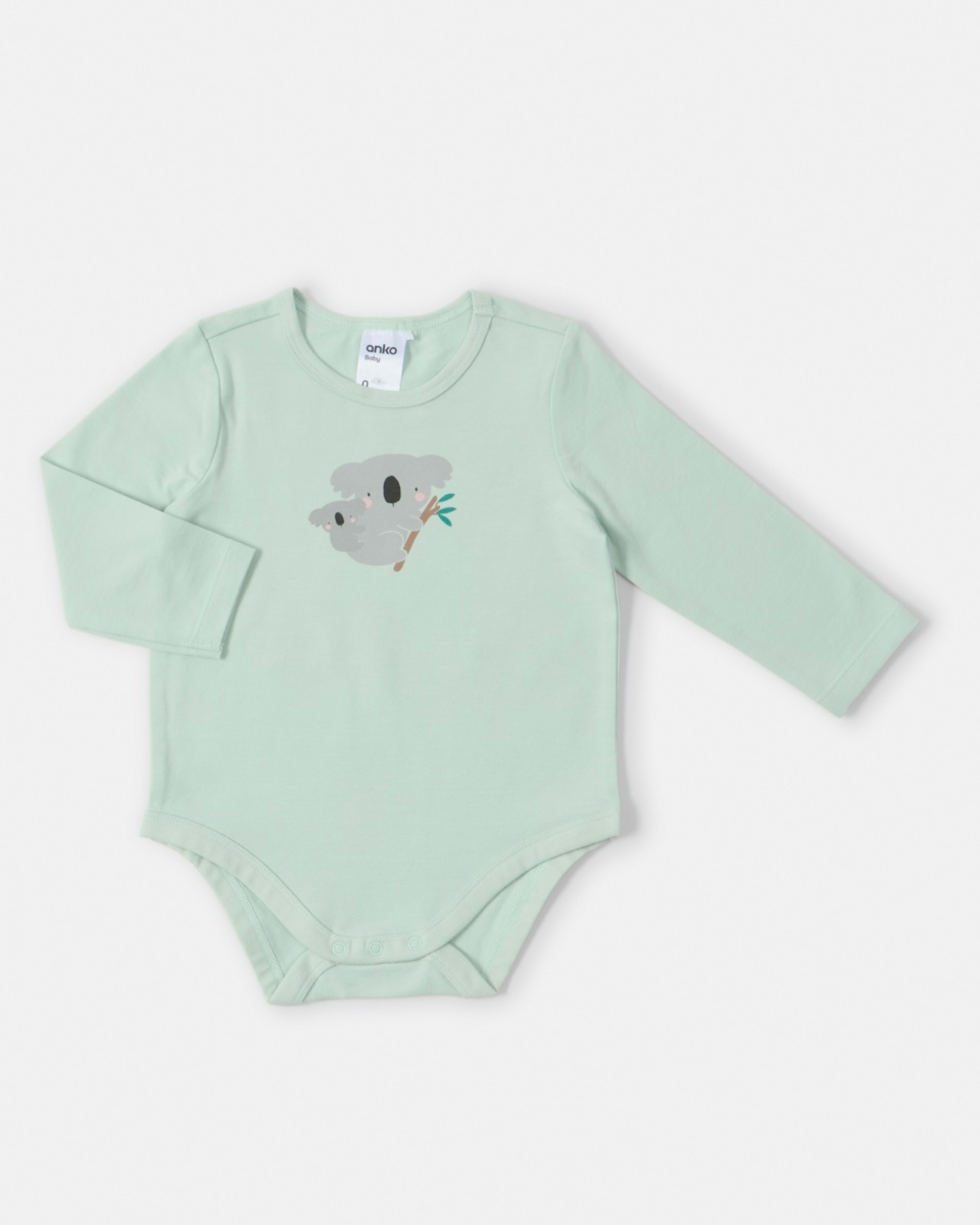 3 3 Pack Bodysuits Grn Koala, 3 of 8