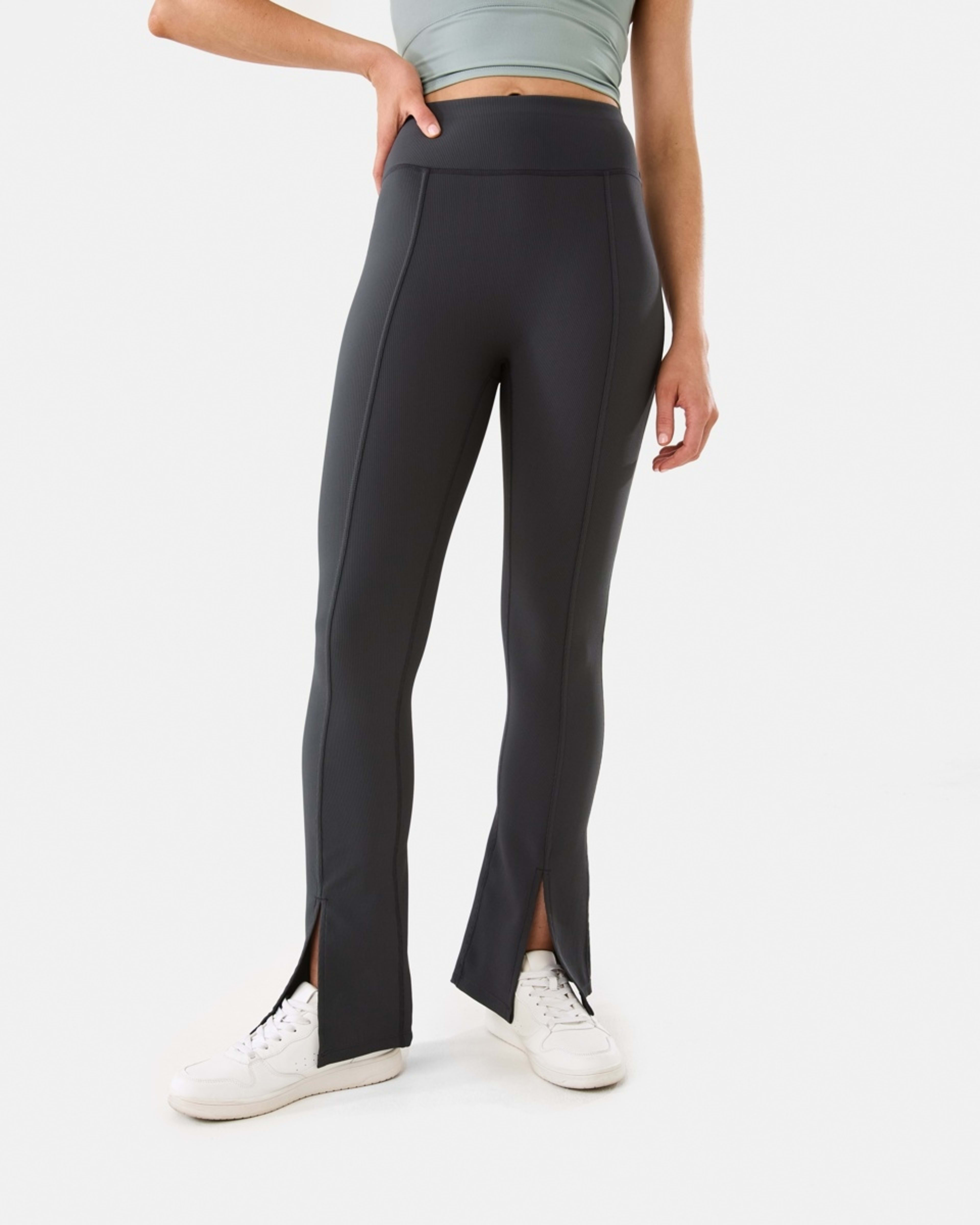 1 Active Womens Studio Flare Leggings DARKISH GREY, 1 of 7