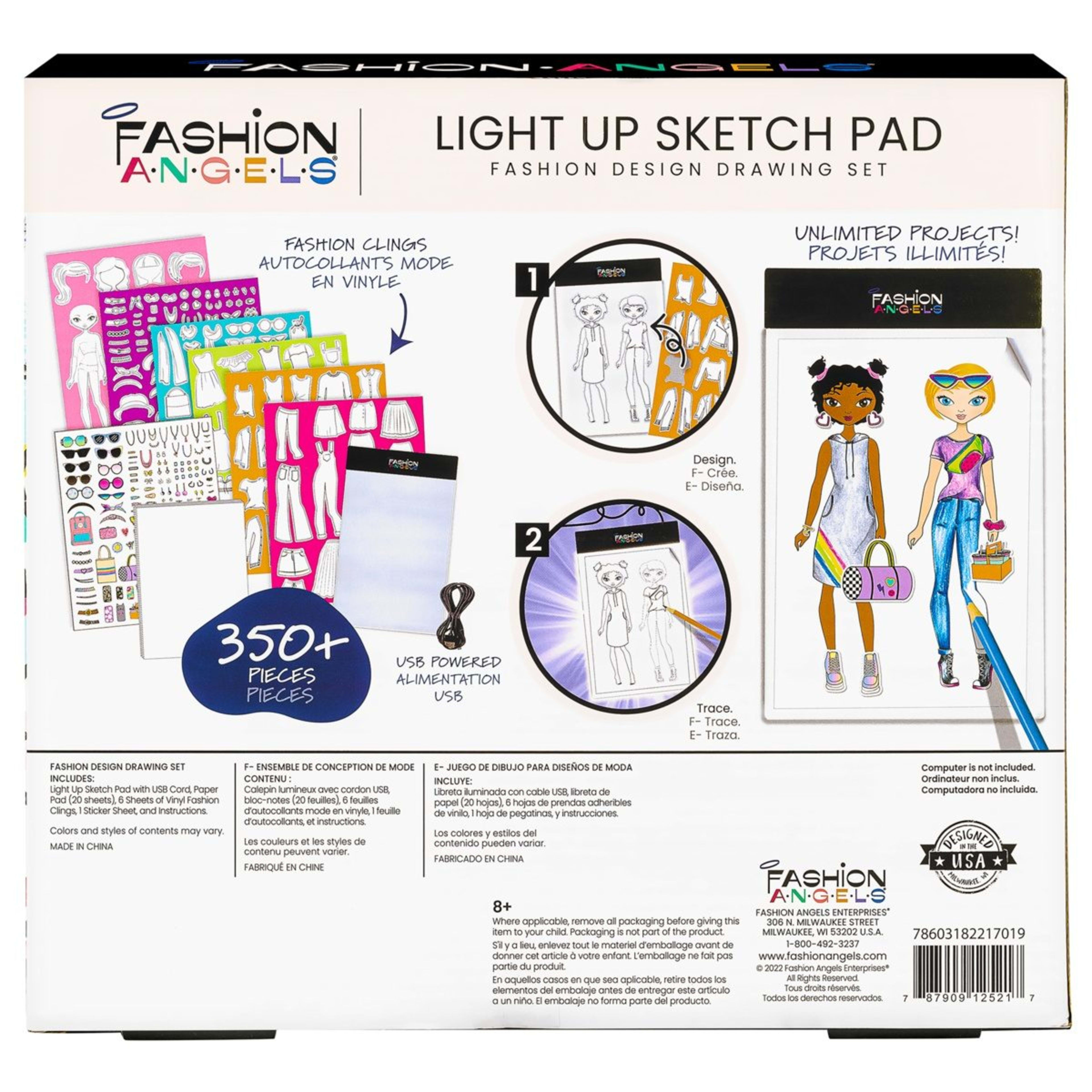 Fashion Design Light Up Sketch Pad Kmart
