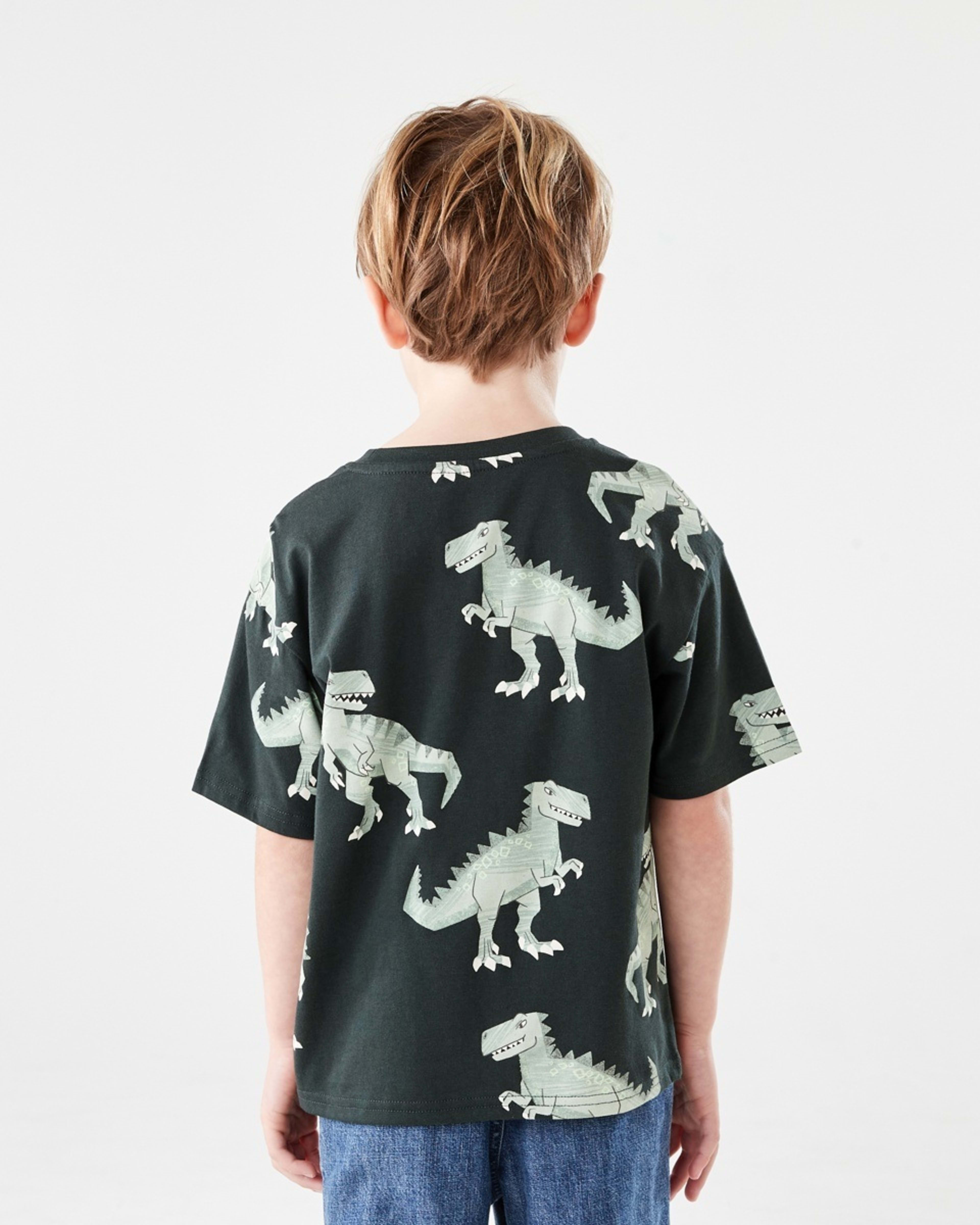 2 All Over Print T-shirt DINO DUDES WOODLAND GREY, 2 of 6