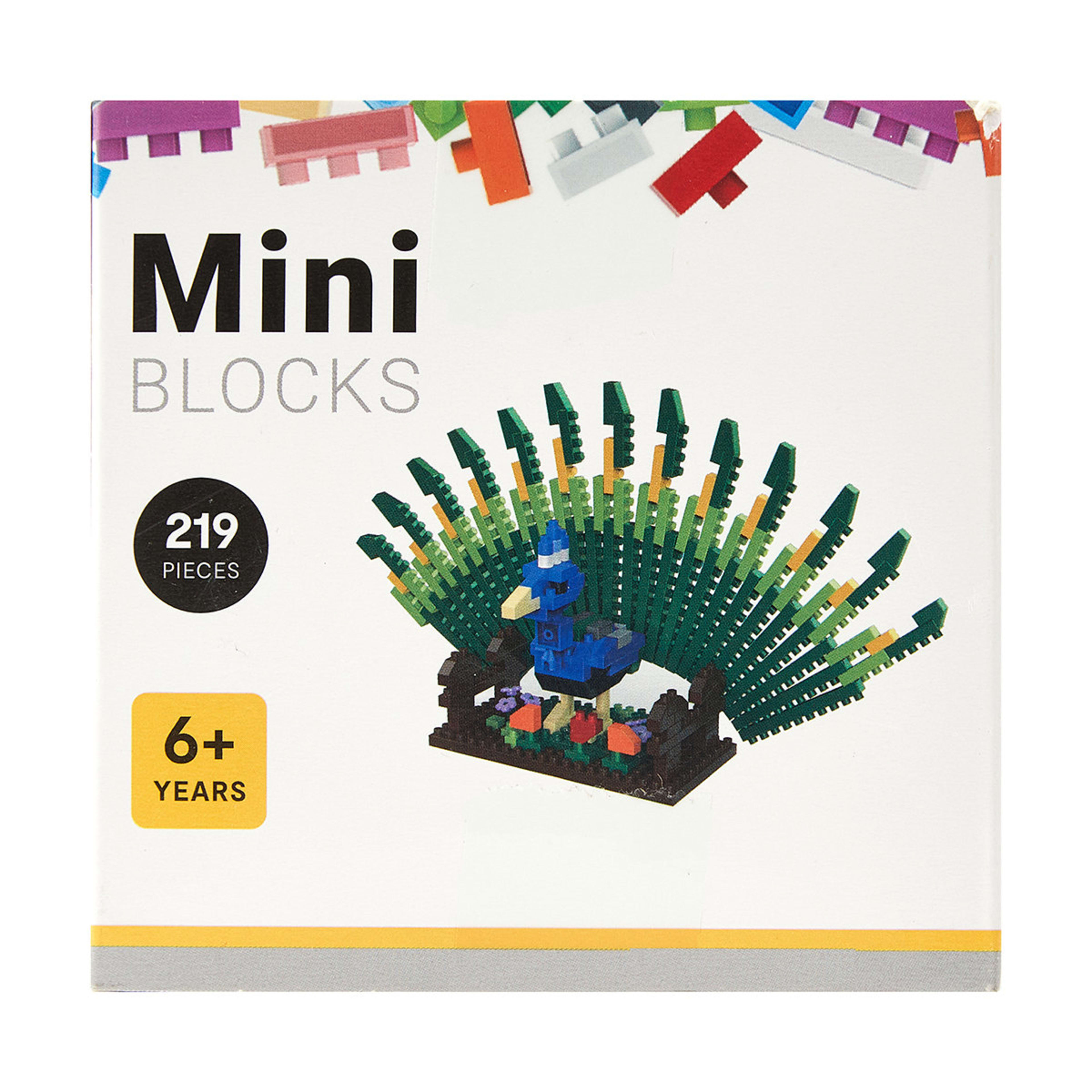 219 Piece Mini Blocks Peacock Kmart