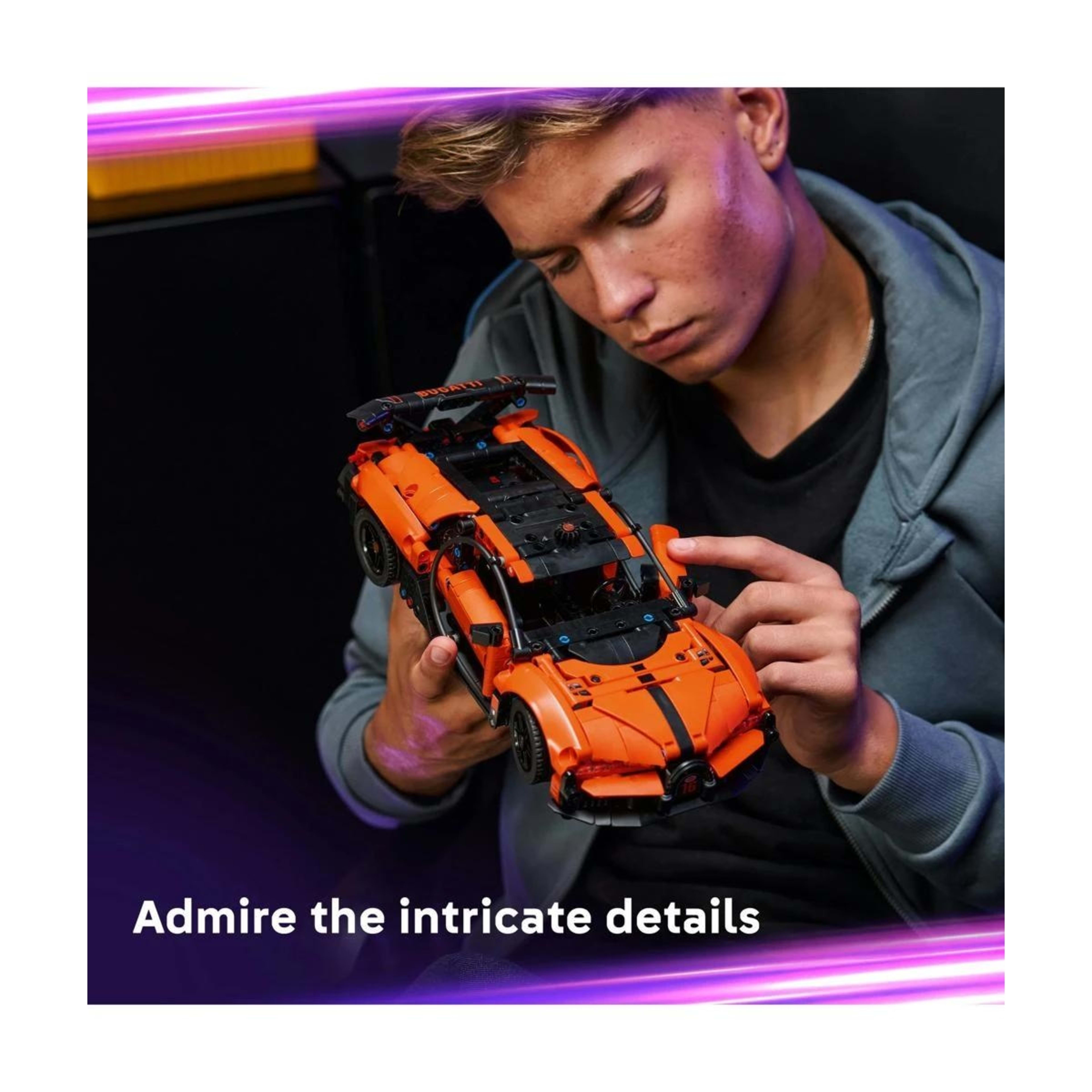 6 LEGO Technic Bugatti Chiron Pur Sport Hypercar 42222, 6 of 10