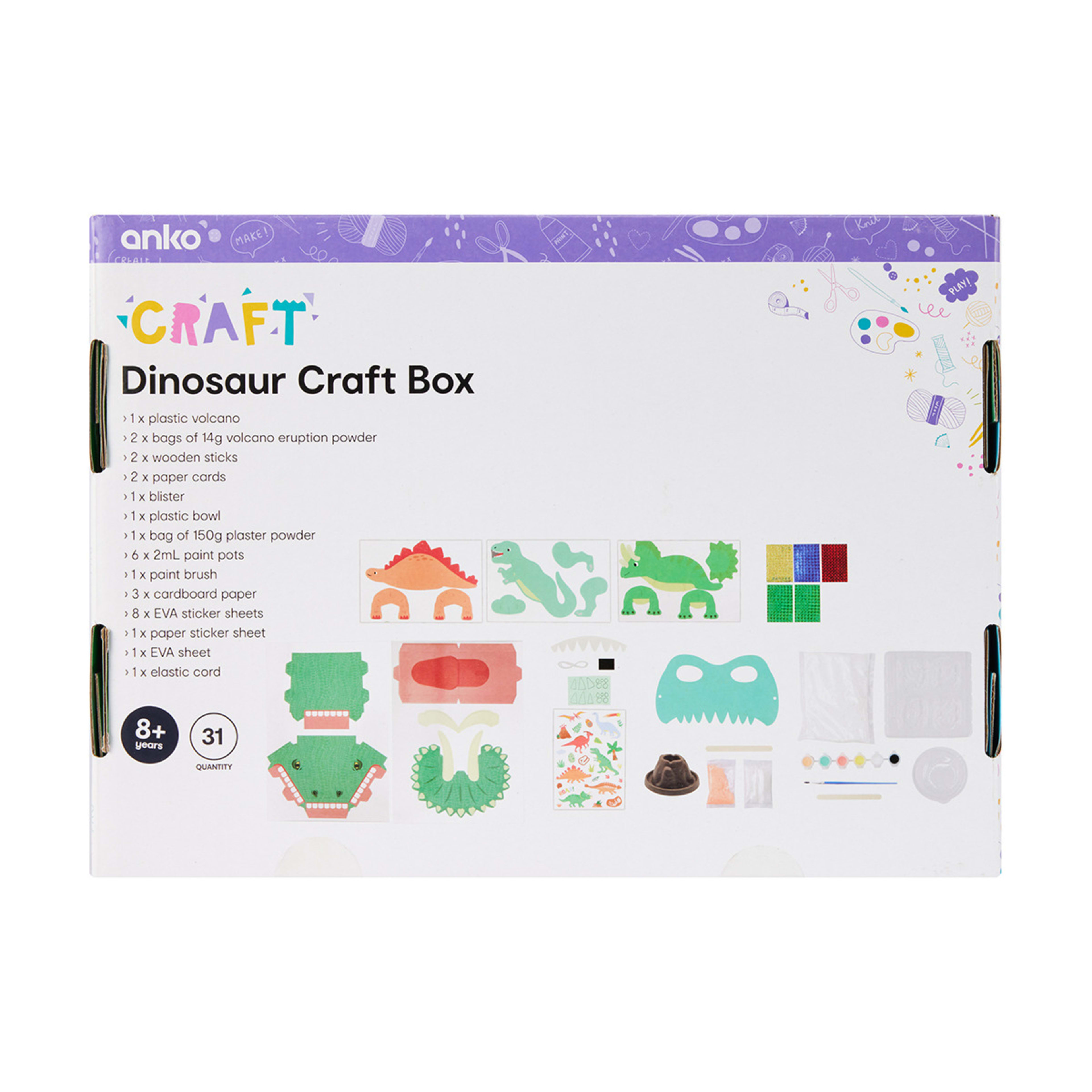 10 31 Piece Dinosaur Craft Box, 10 of 10