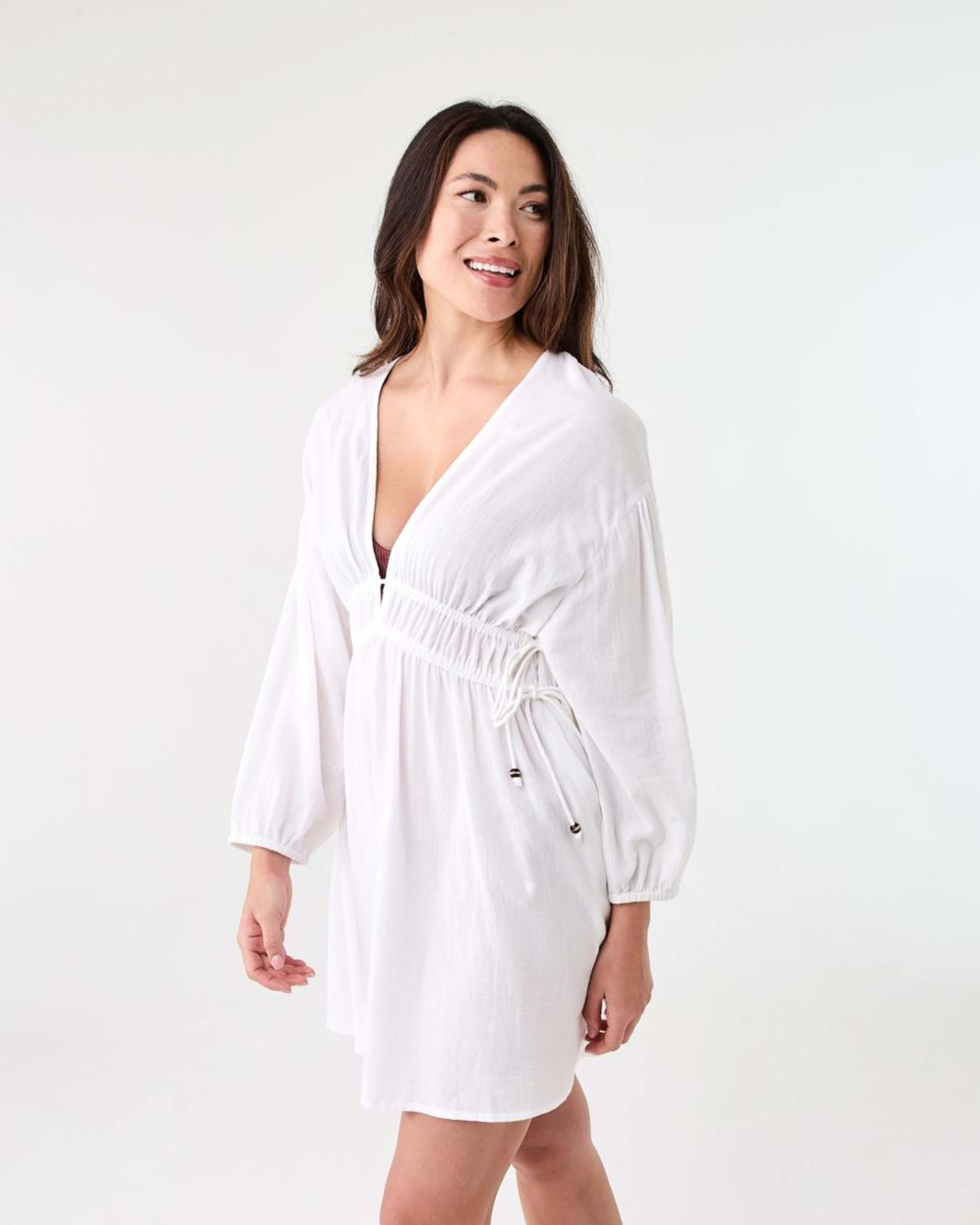 2 Beach Mini Dress WHITE, 2 of 7