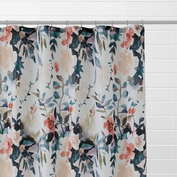 Fl Shower Curtain Kmart, Kmart Shower Curtain Rings