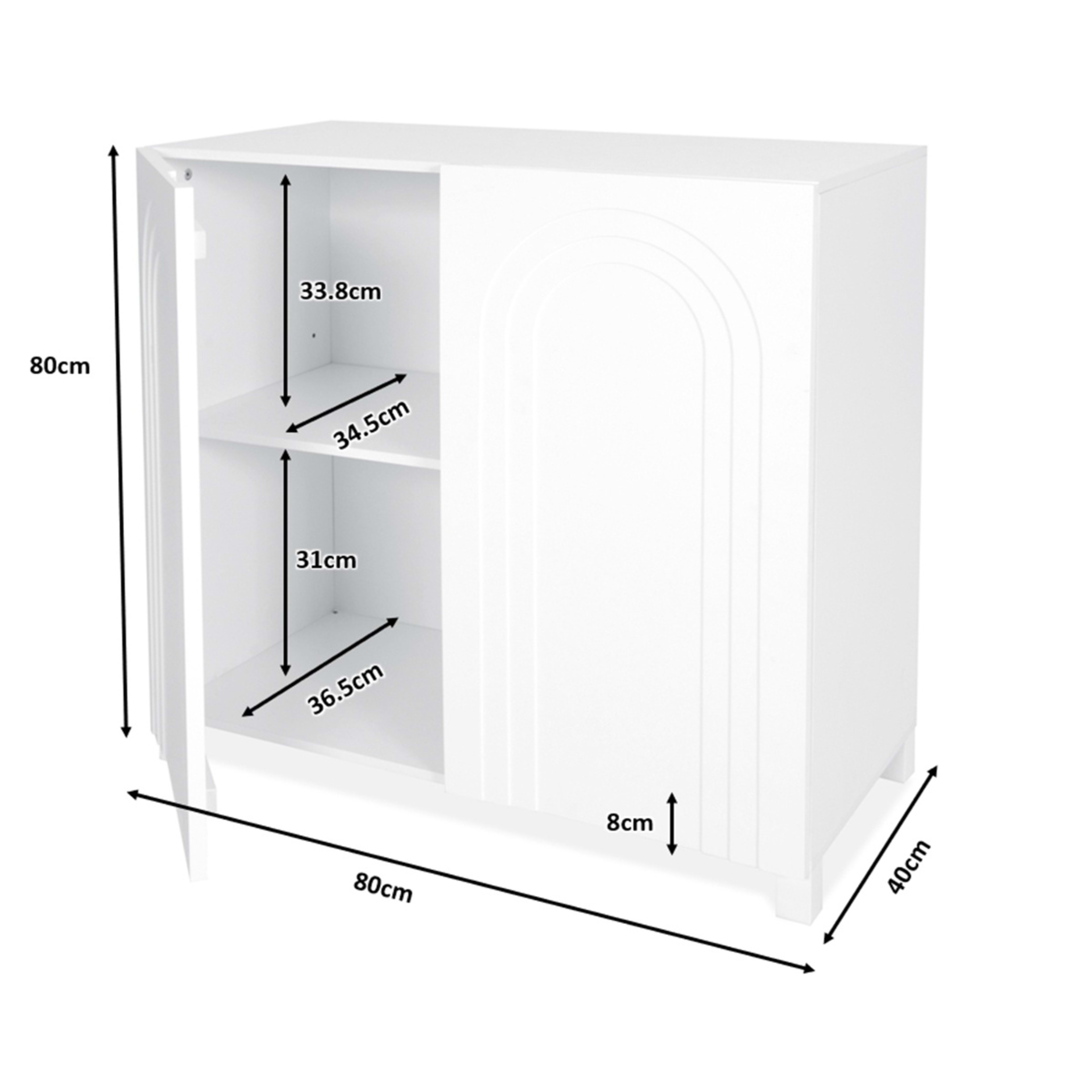 10 Carter Arch Cabinet with Adjustable Shelf, 10 of 10