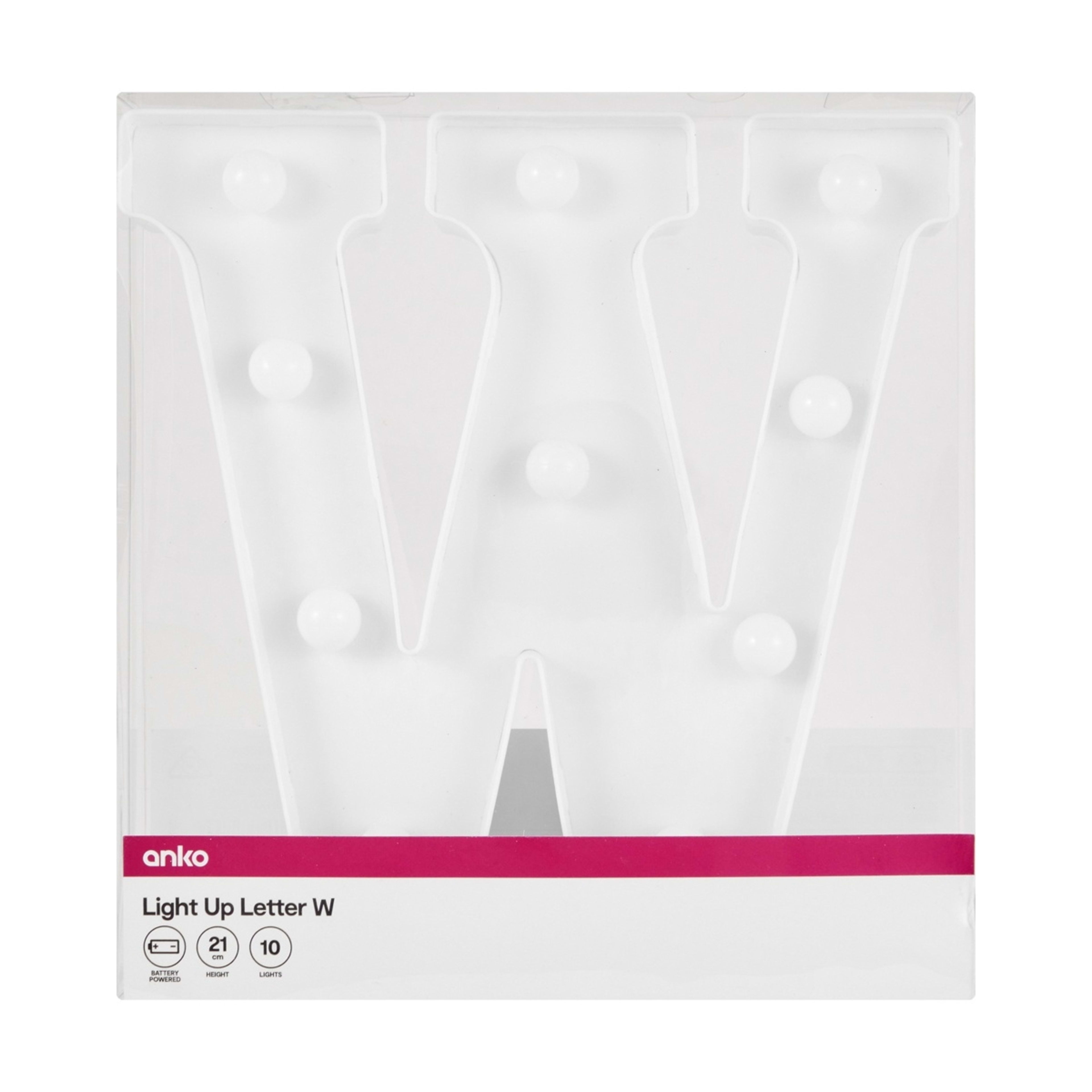 4 Light Up Letter - W, 4 of 5