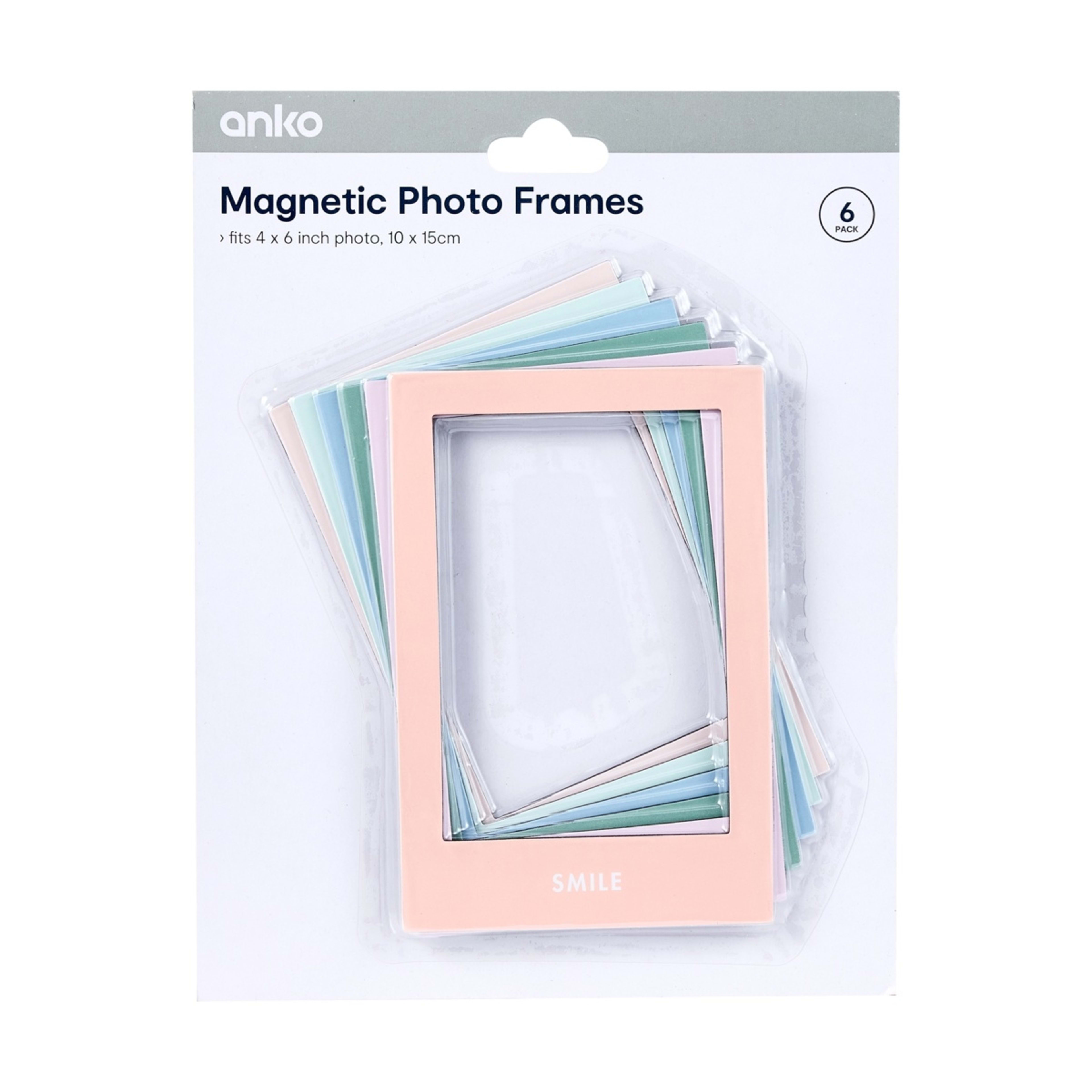 1 6 Pack Magnetic Photo Frames