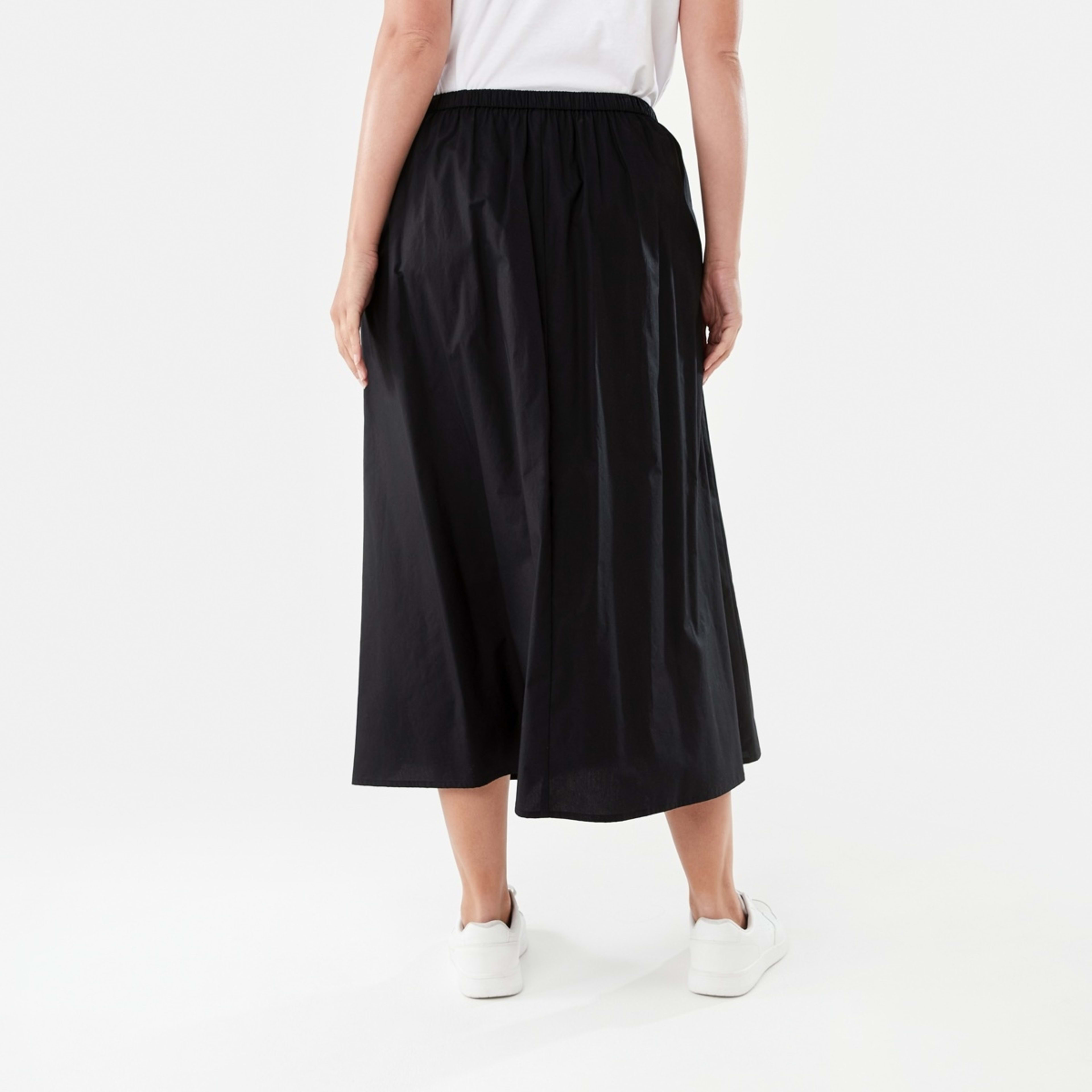 3 A-Line Maxi Skirt Black, 3 of 5