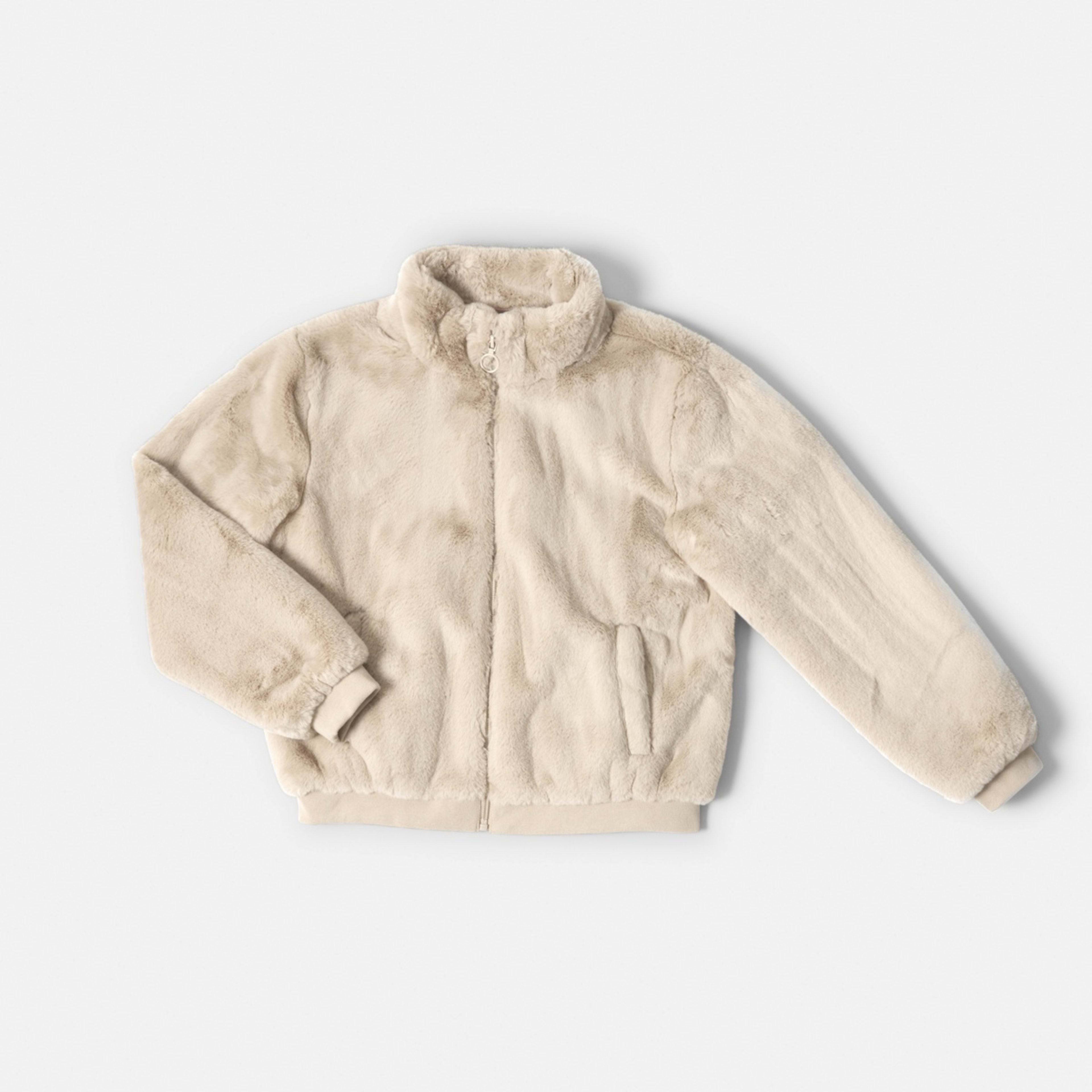 9 Faux Fur Jacket Fur Beige, 9 of 10