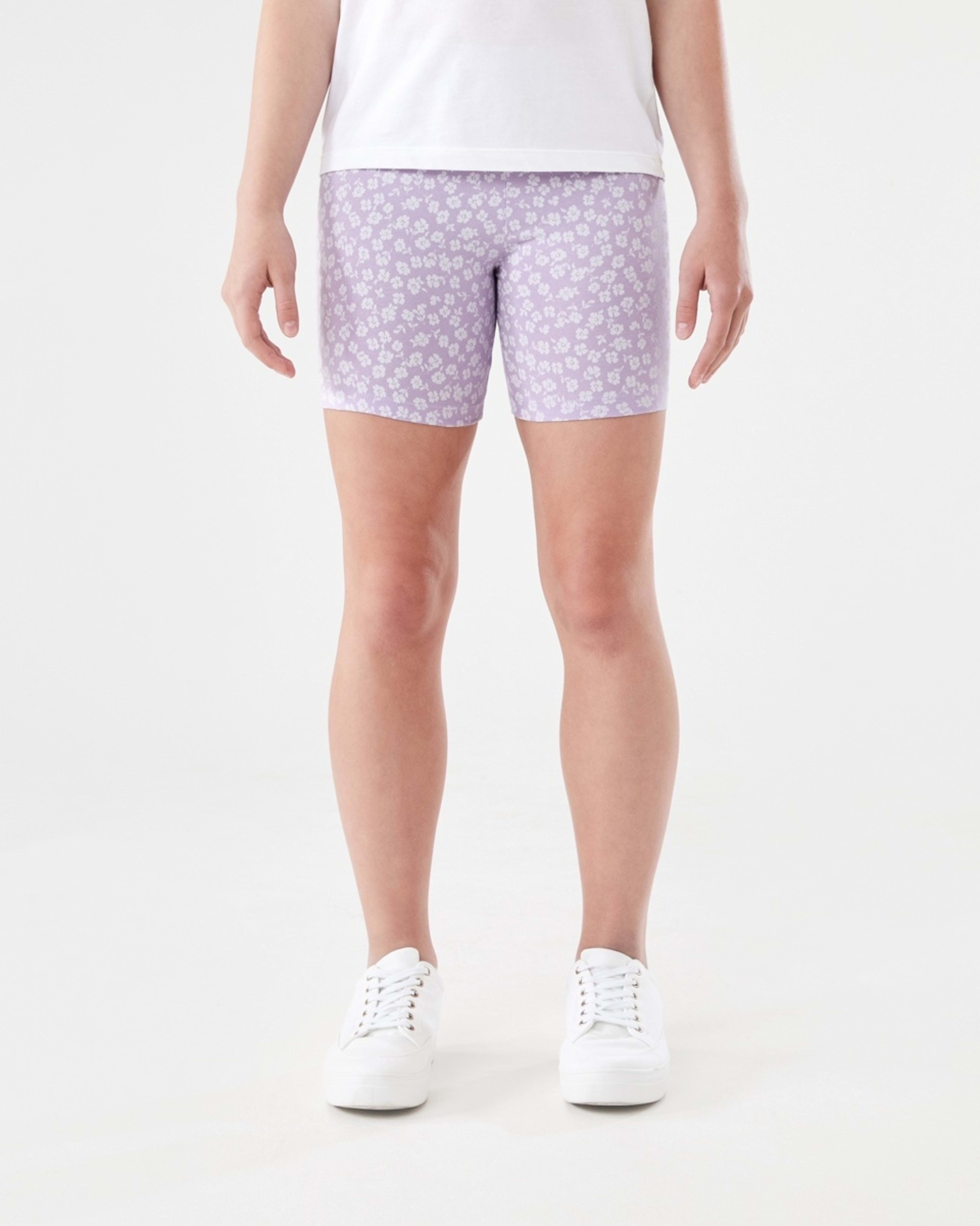 1 Print Bike Shorts BLOSSOM FIELD PASTEL LILAC, 1 of 5