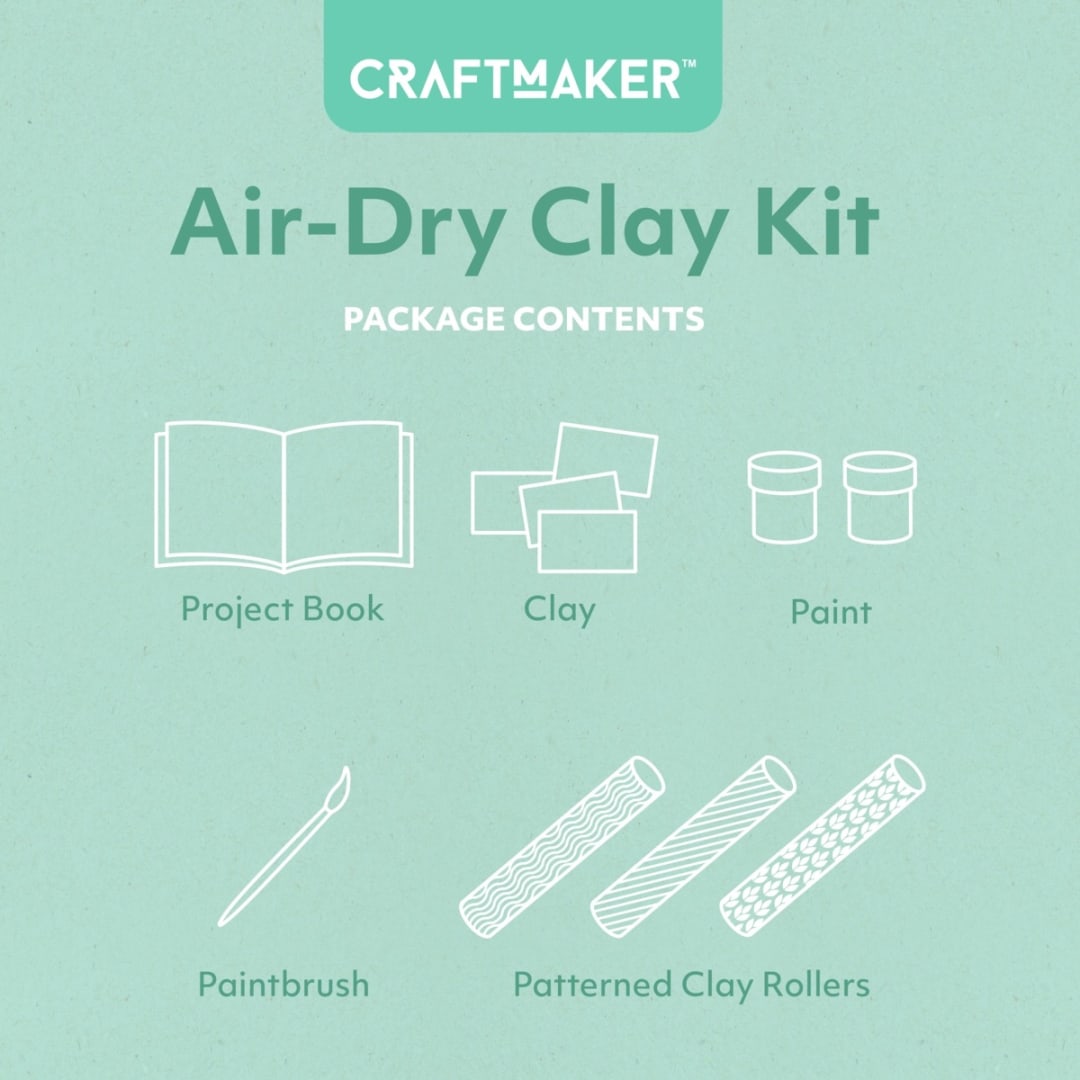 Craft Maker AirDry Clay Kit Kmart