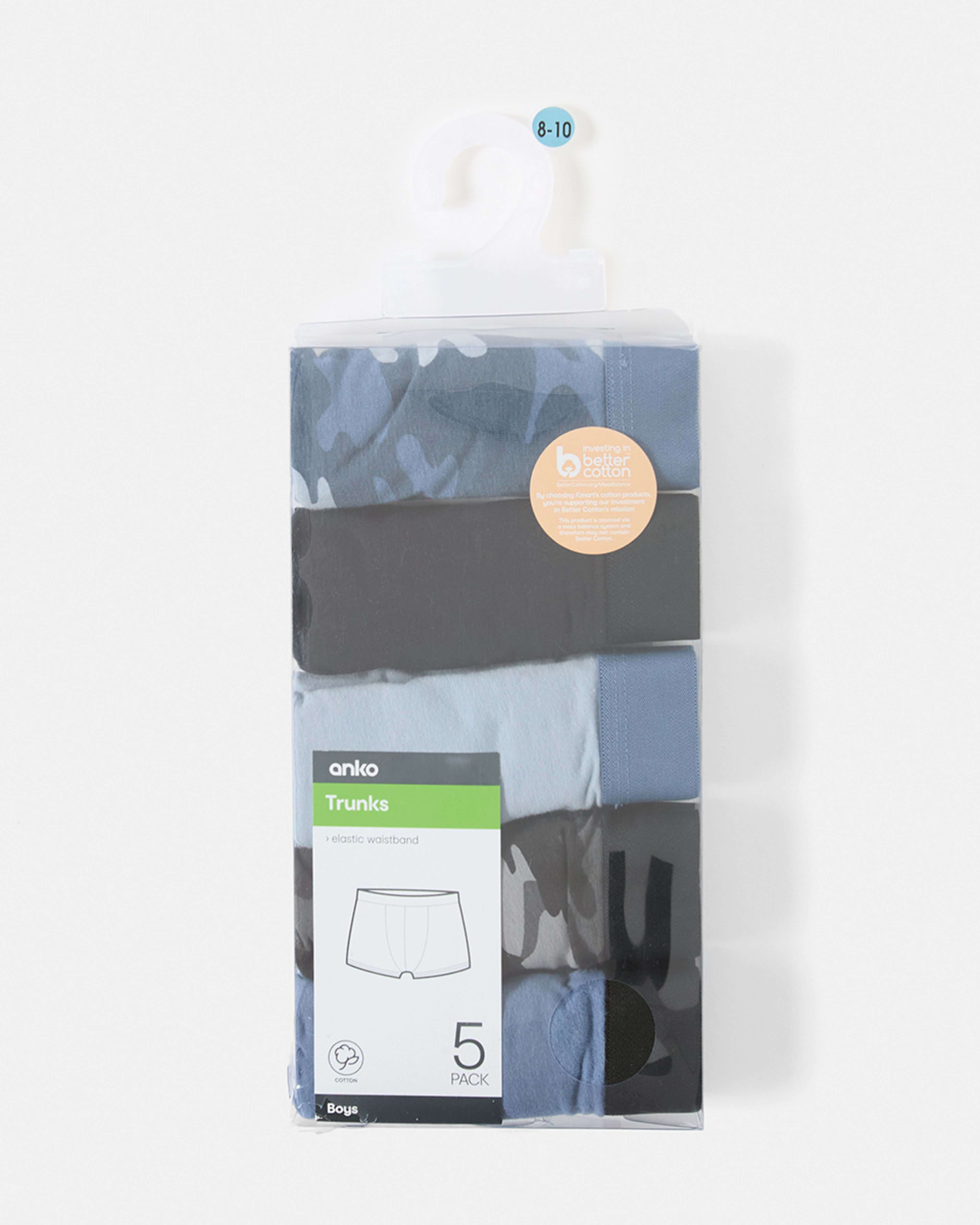 8 5 Pack Attach Elastic Trunks BLUE CAMO, 8 of 8