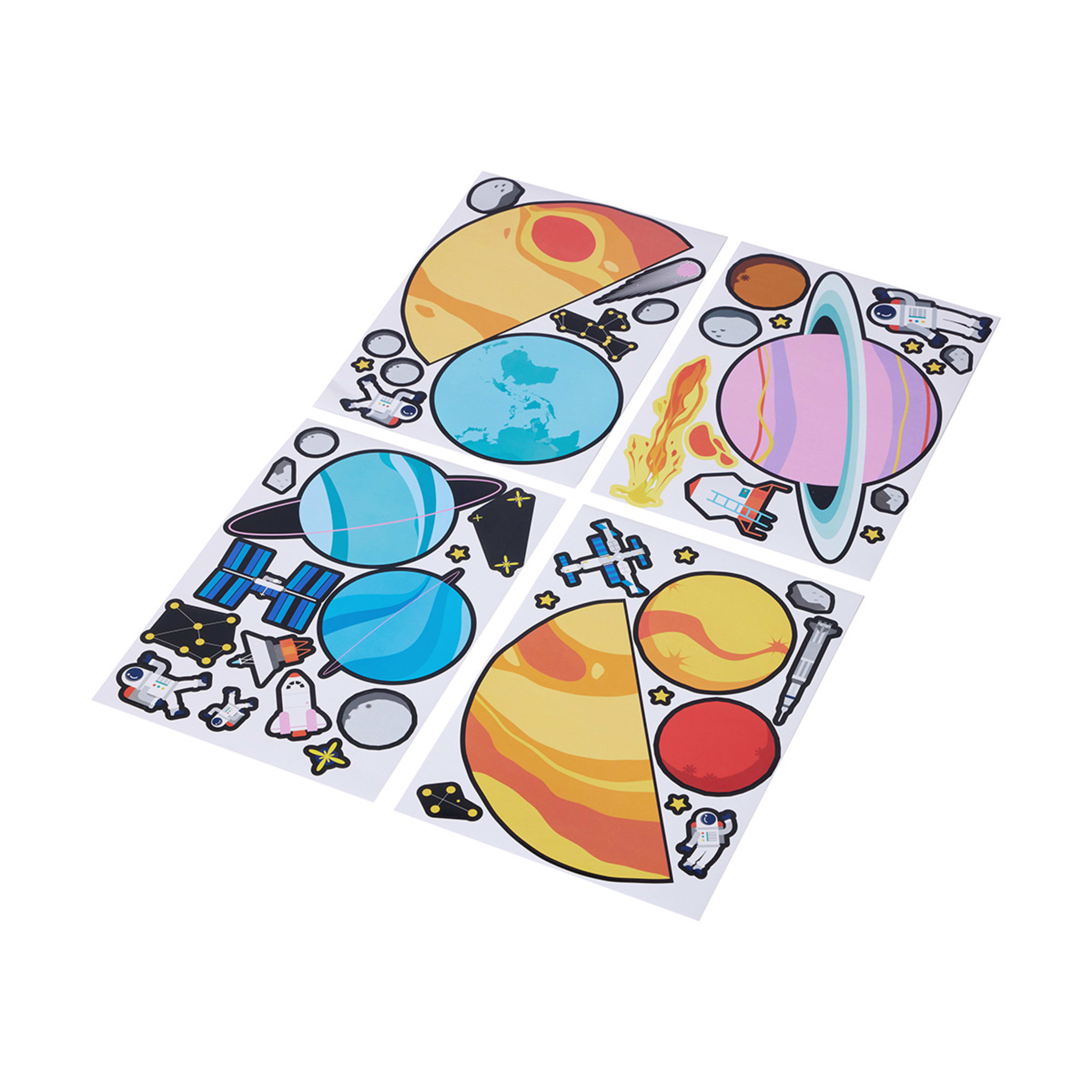 Learn About Our Solar System Giant Educational Poster and Stickers Kmart