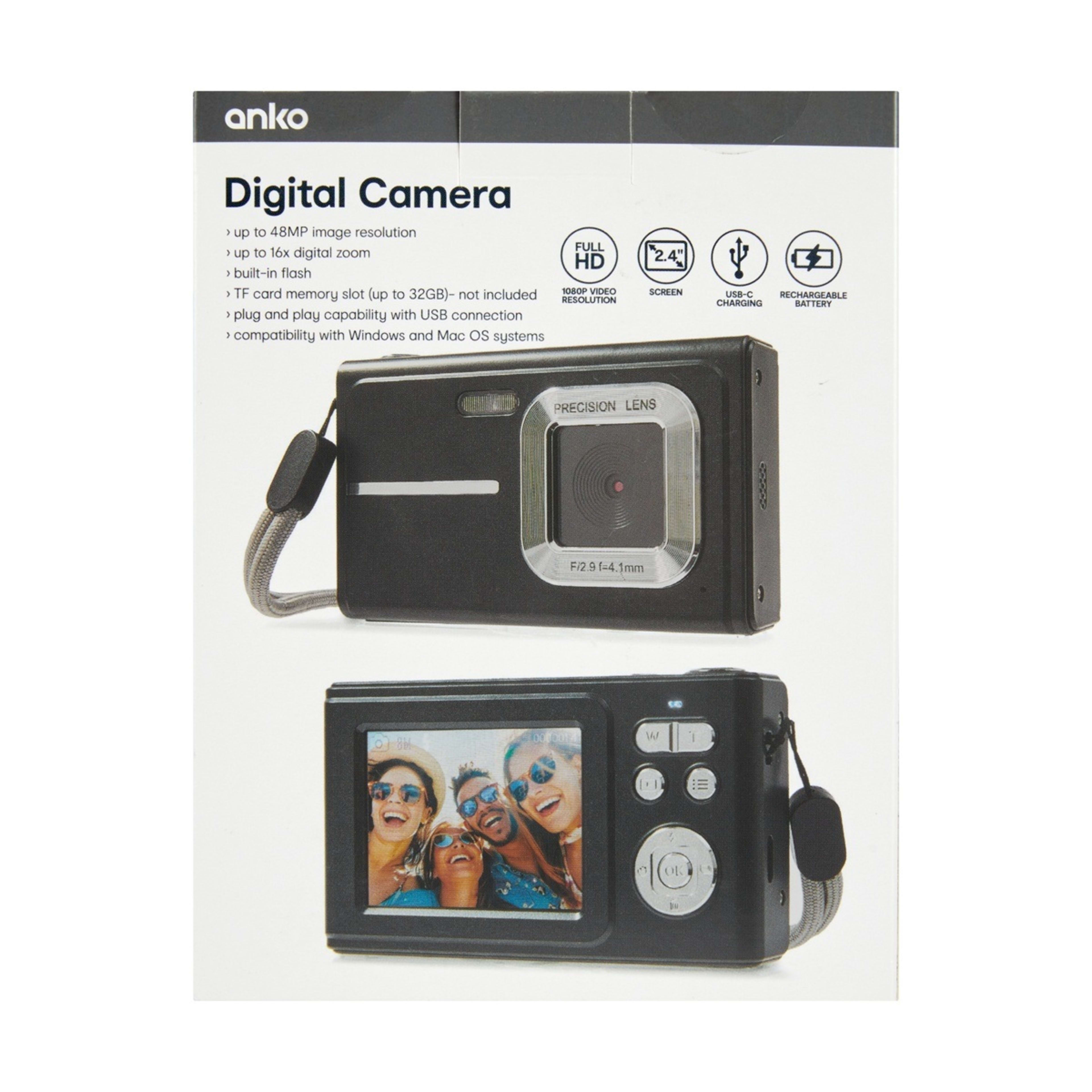 10 Digital Camera - Black, 10 of 10