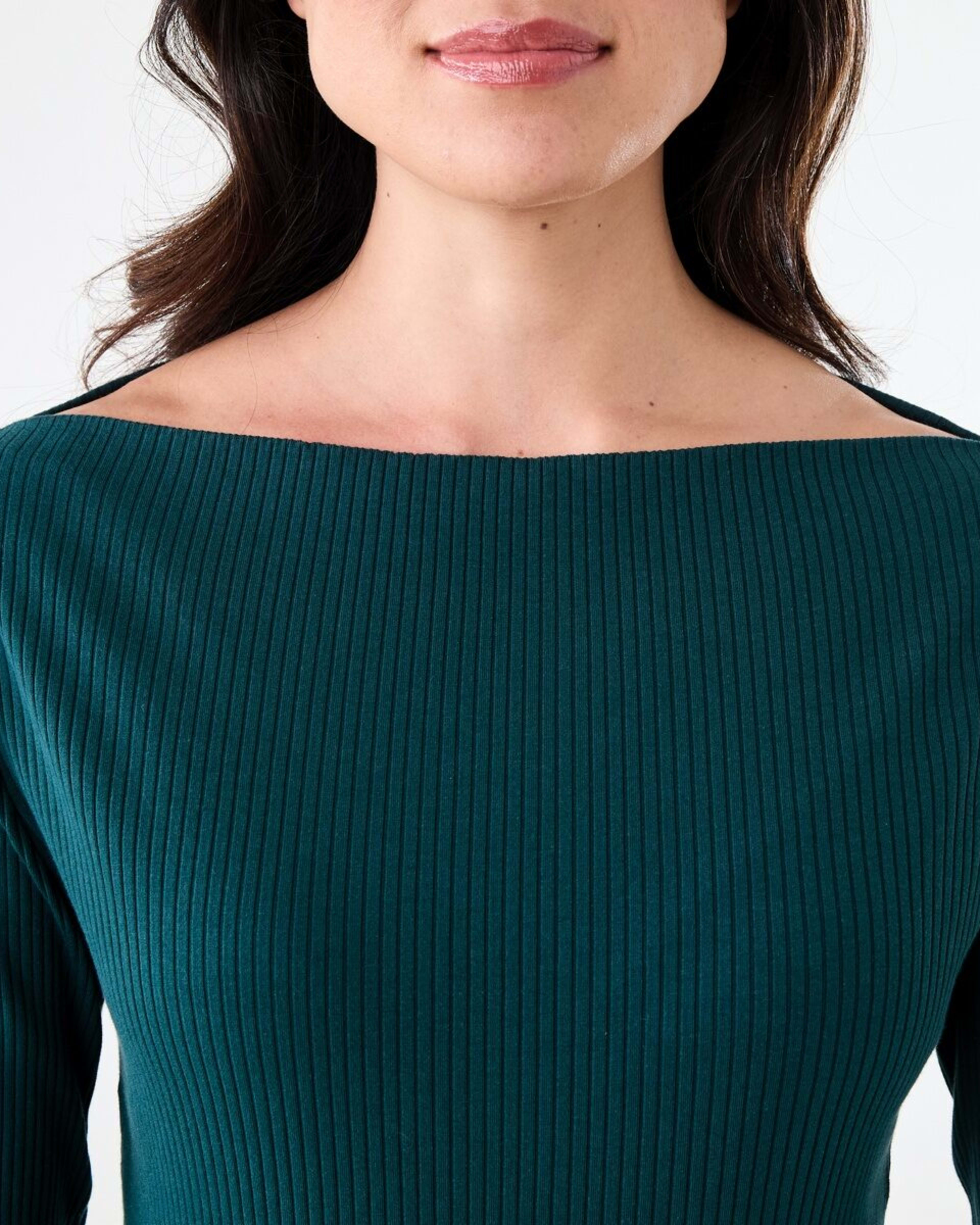 5 Long Sleeve Rib Boat Neck Top Kason Gren, 5 of 5