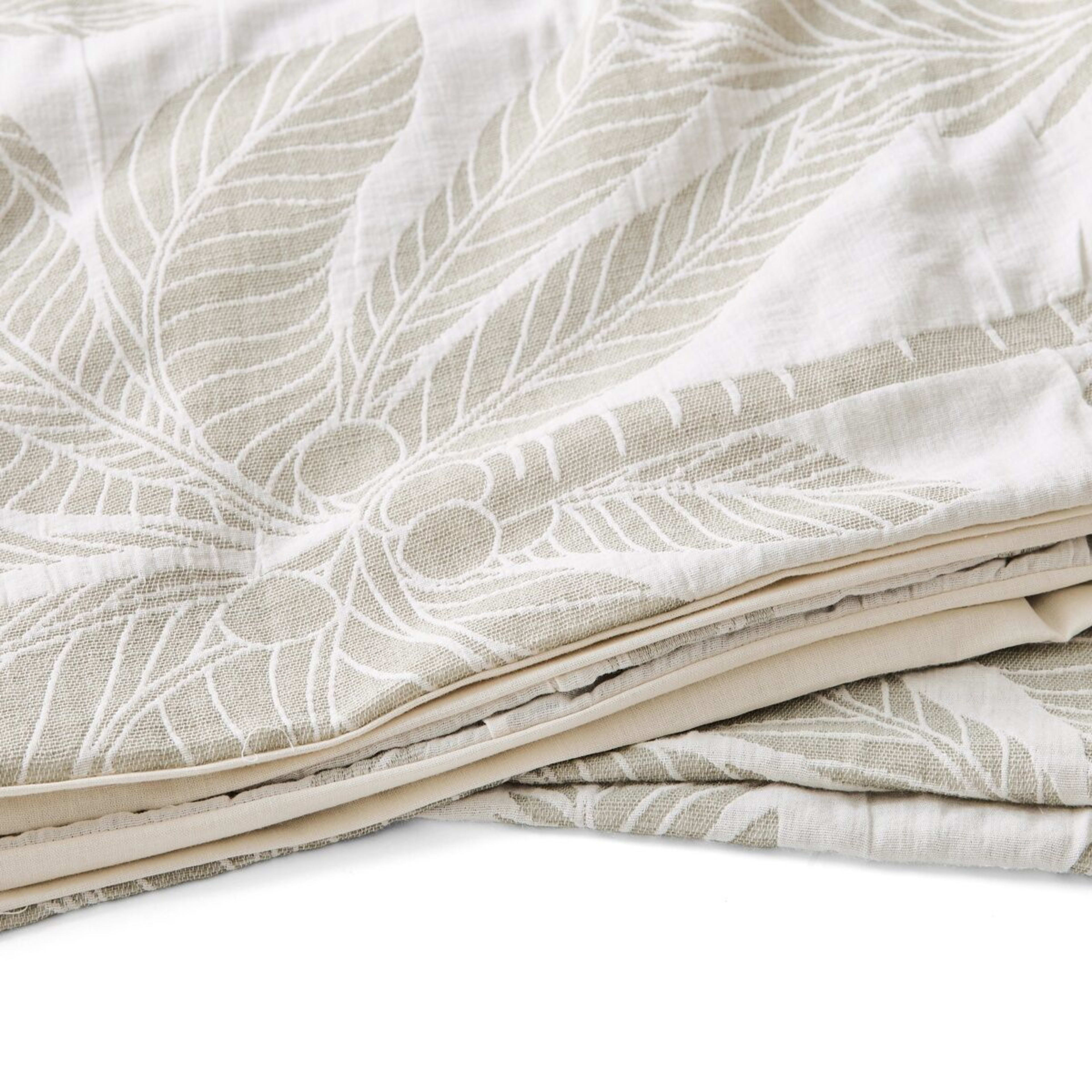 6 Palm Cotton Quilt Cover Set - Super King Bed, 6 of 6