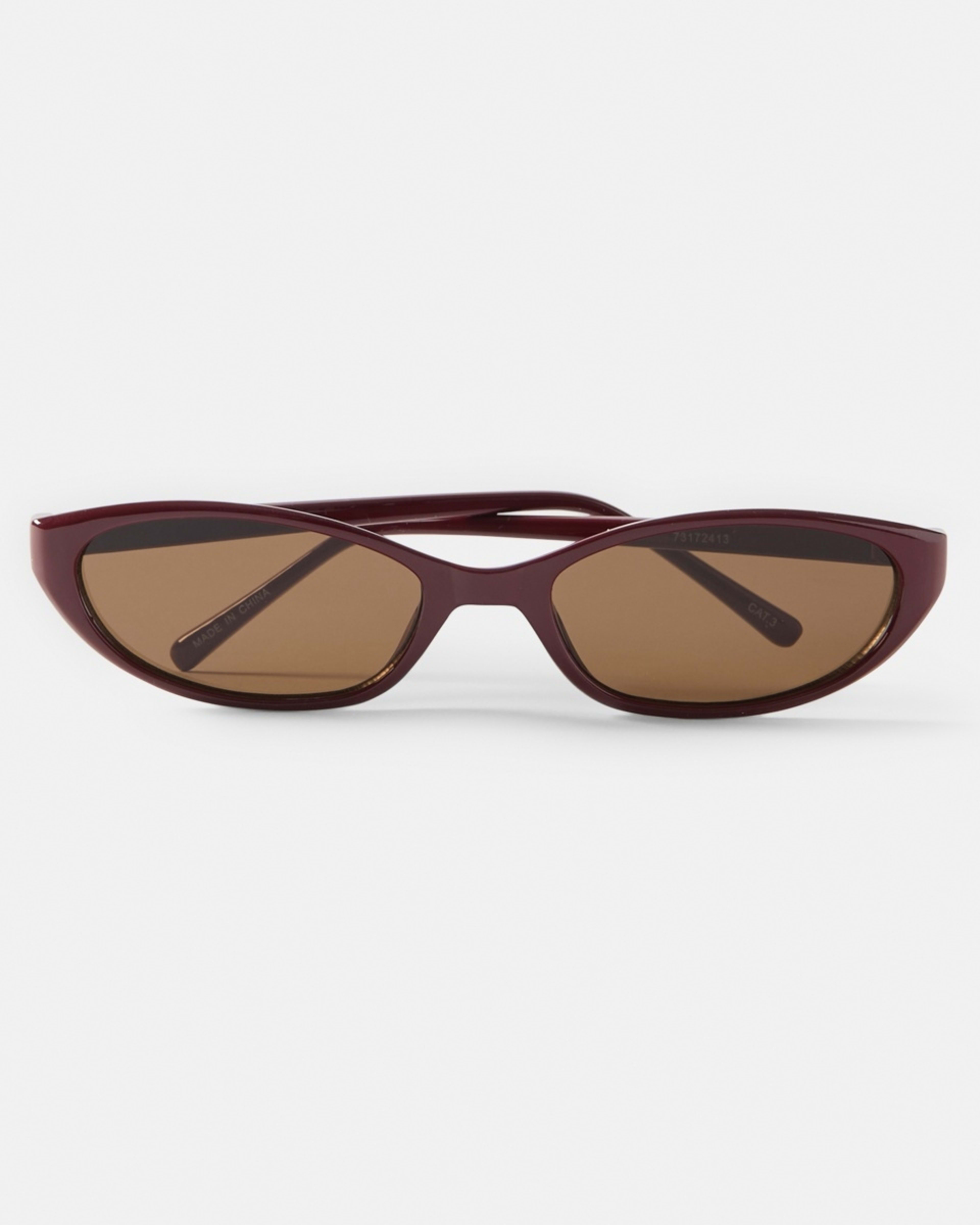 2 Thin Cat Eye Sunglasses Acc Red, 2 of 6
