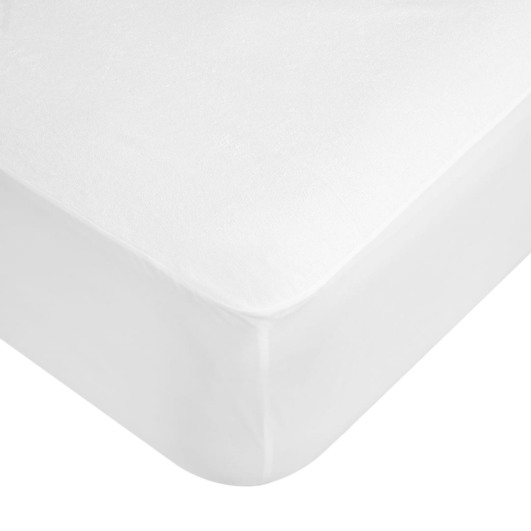 Waterproof Fitted Mattress Protector Single Bed, White Kmart NZ