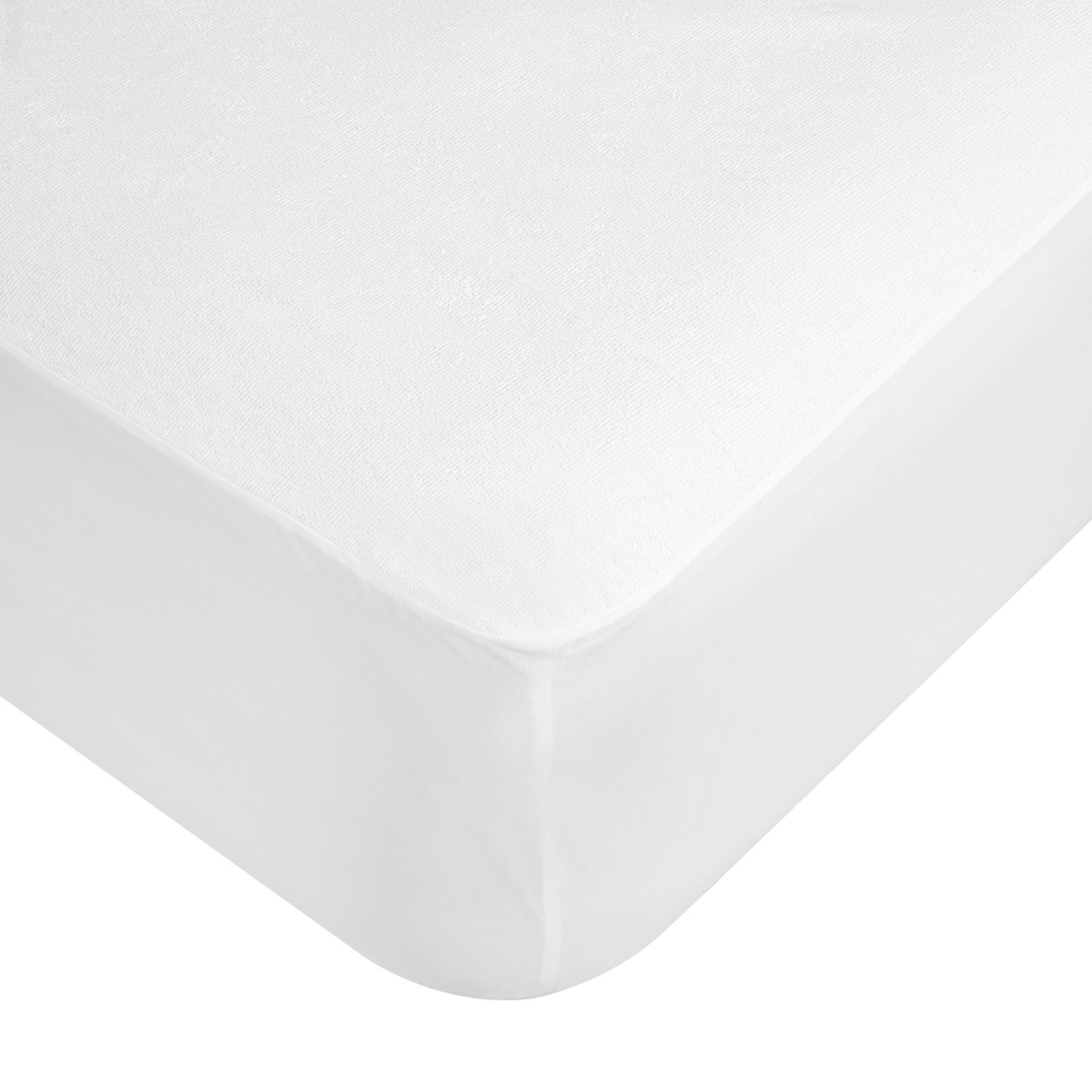 Waterproof Fitted Mattress Protector - Single Bed, White - Kmart
