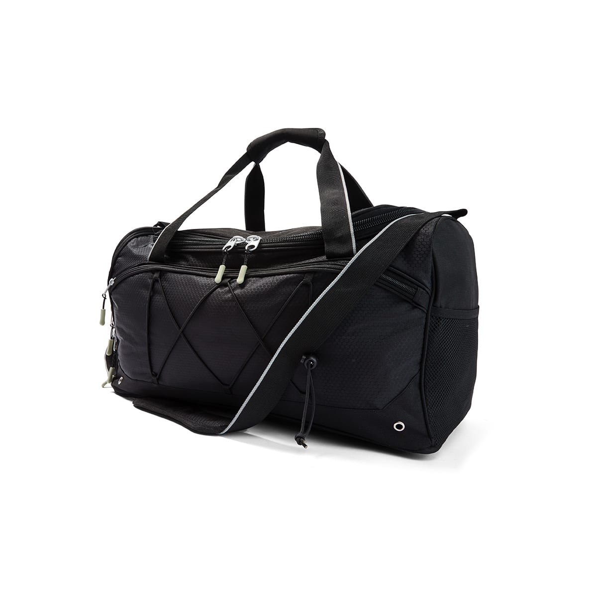 40L Duffle Bag with Bungee Cord Black Kmart