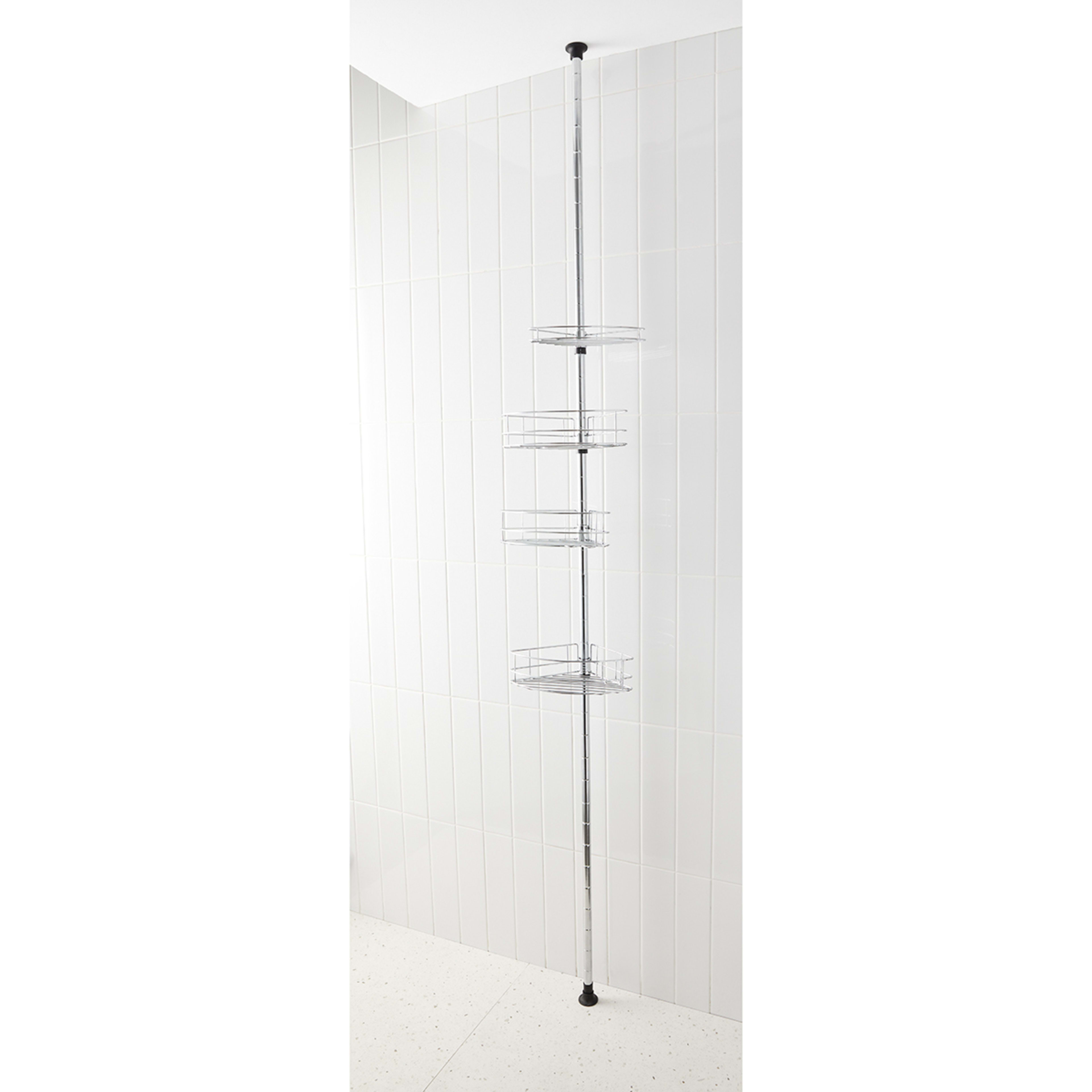 Telescopic Shower Caddy Silver Look Kmart