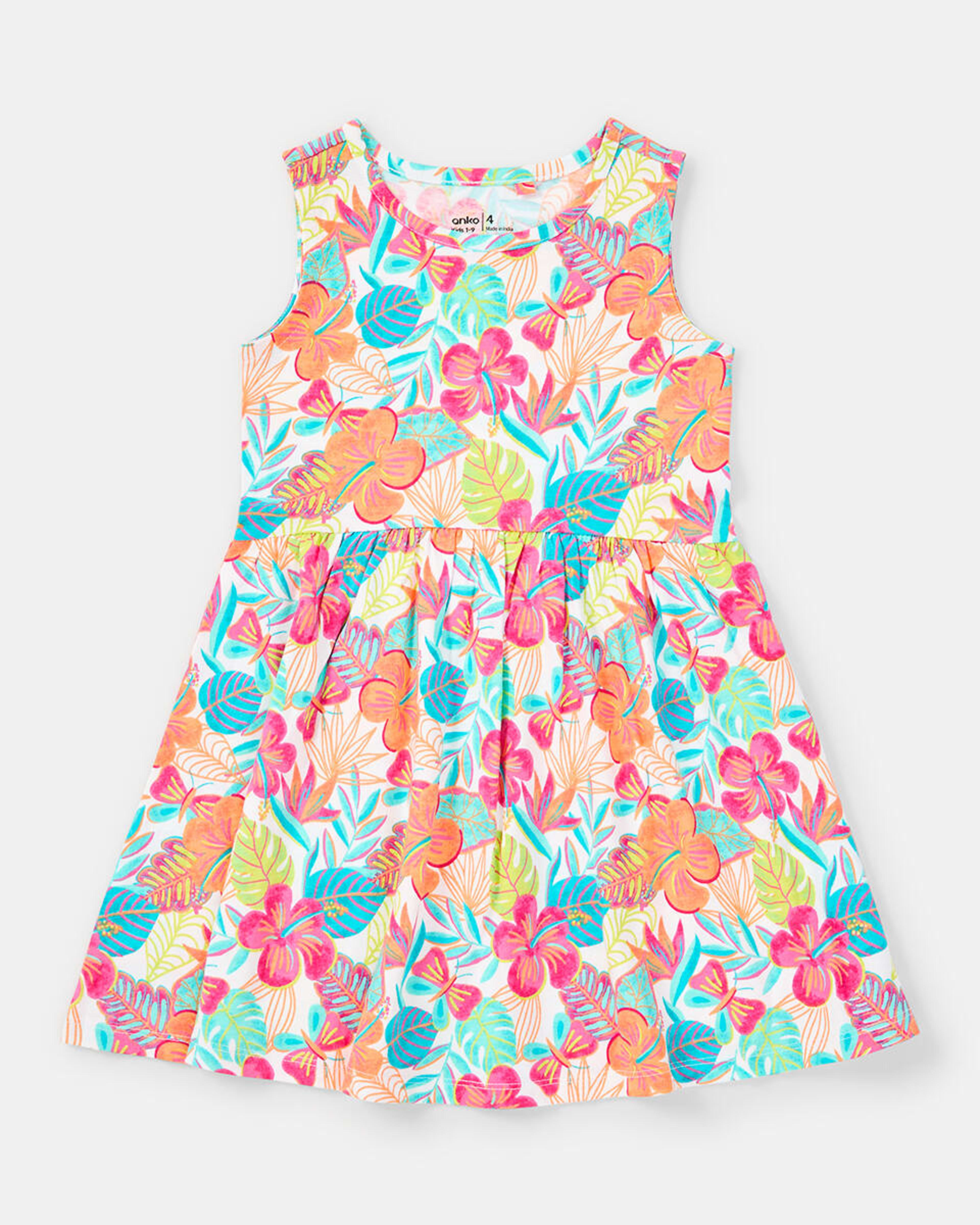 8 Jersey Dress Wht Floral, 8 of 9