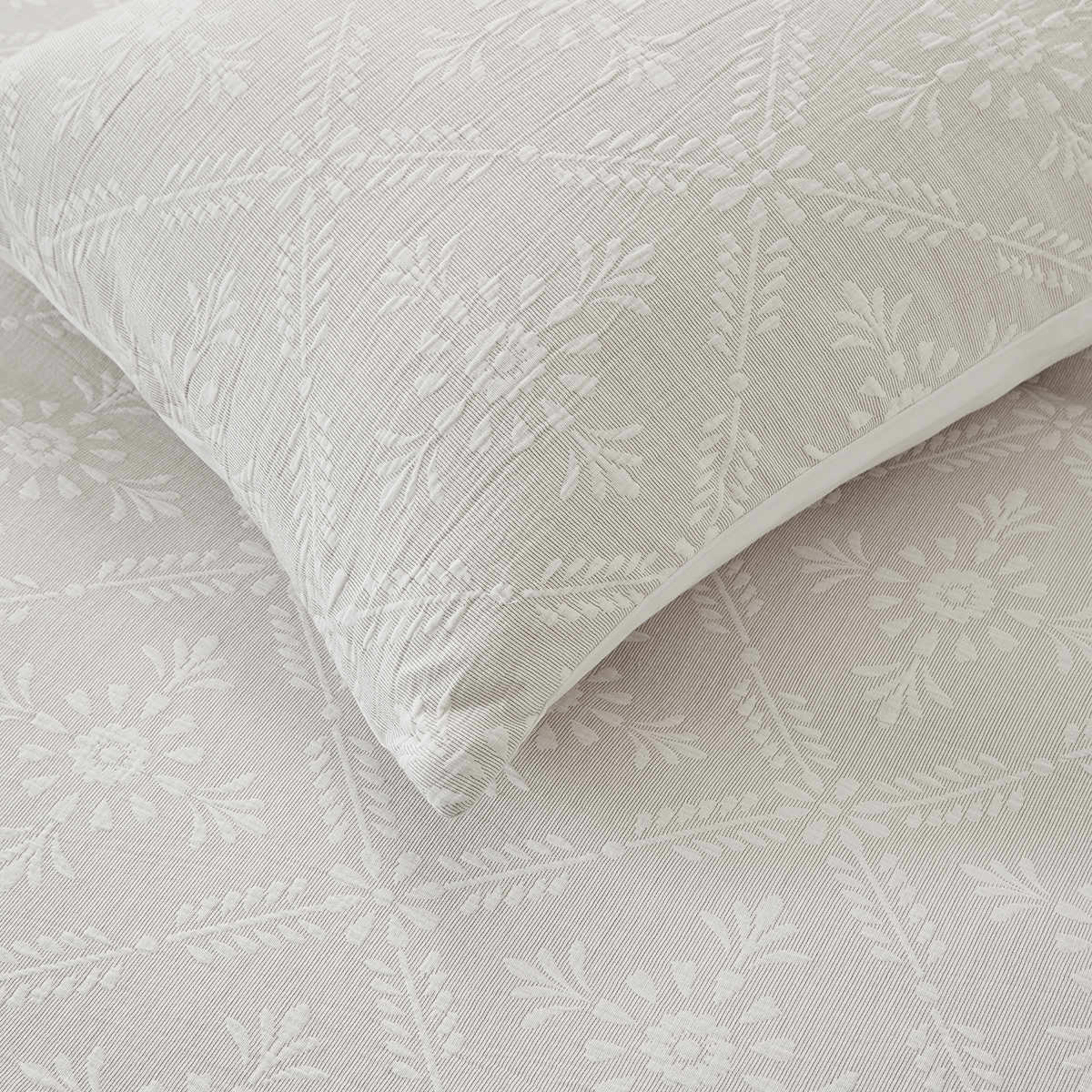4 Sierra Cotton Quilt Cover Set - Double Bed, Beige, 4 of 6