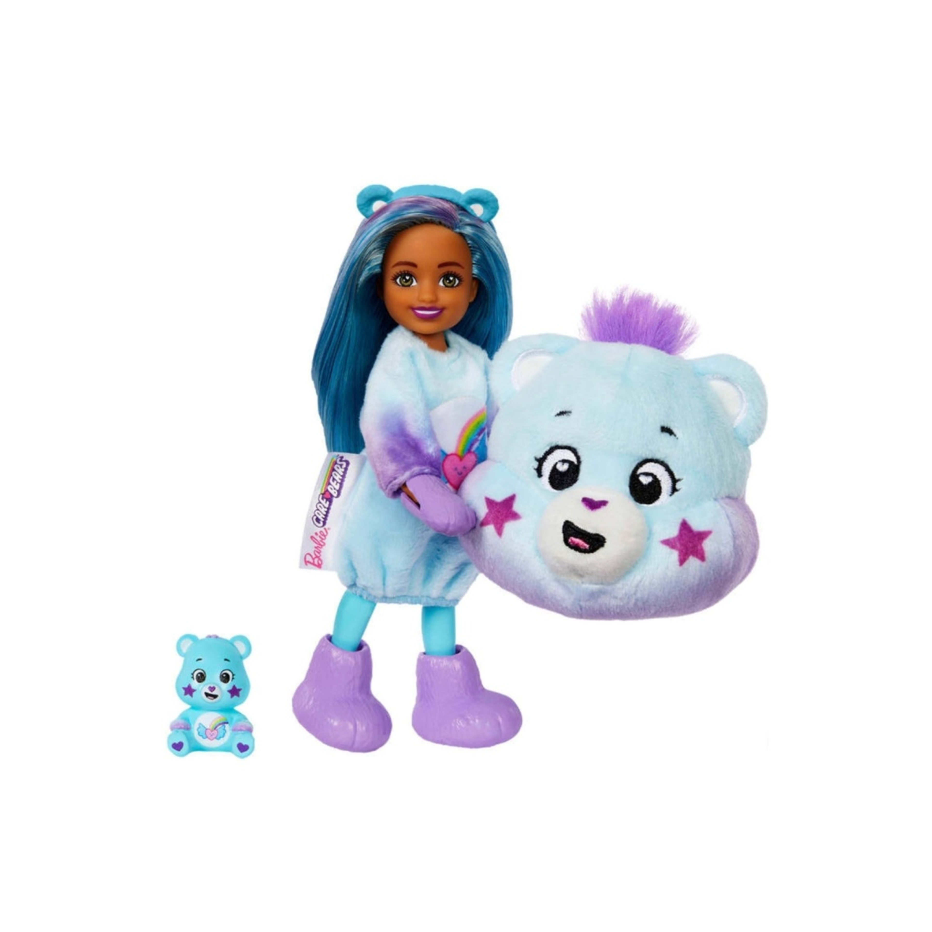 4 Barbie Cutie Reveal Care Bears Chelsea Small Dolls & Accessories - Assorted, 4 of 7