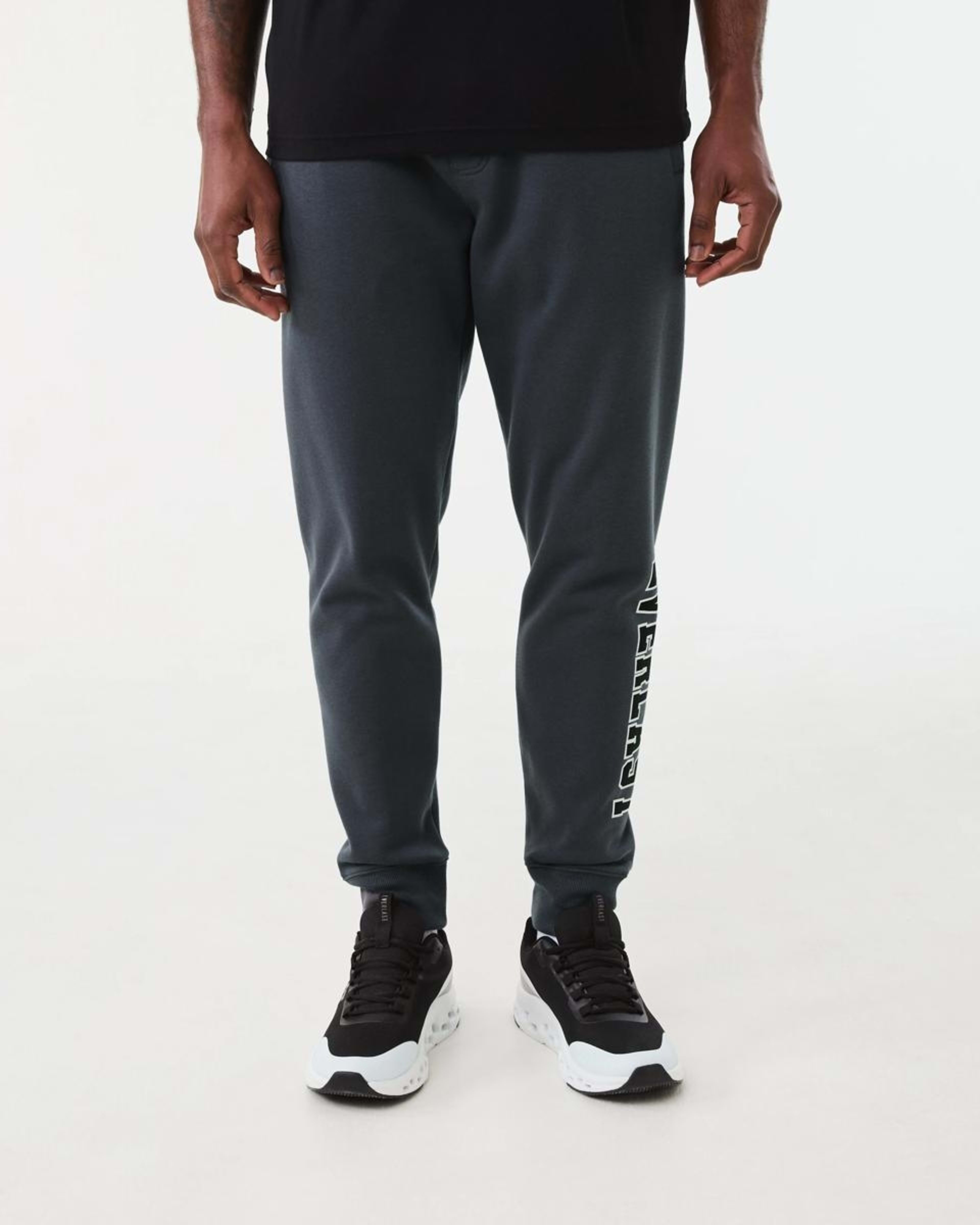 2 Everlast Mens Block Trackpants EVER ASH GREY, 2 of 7