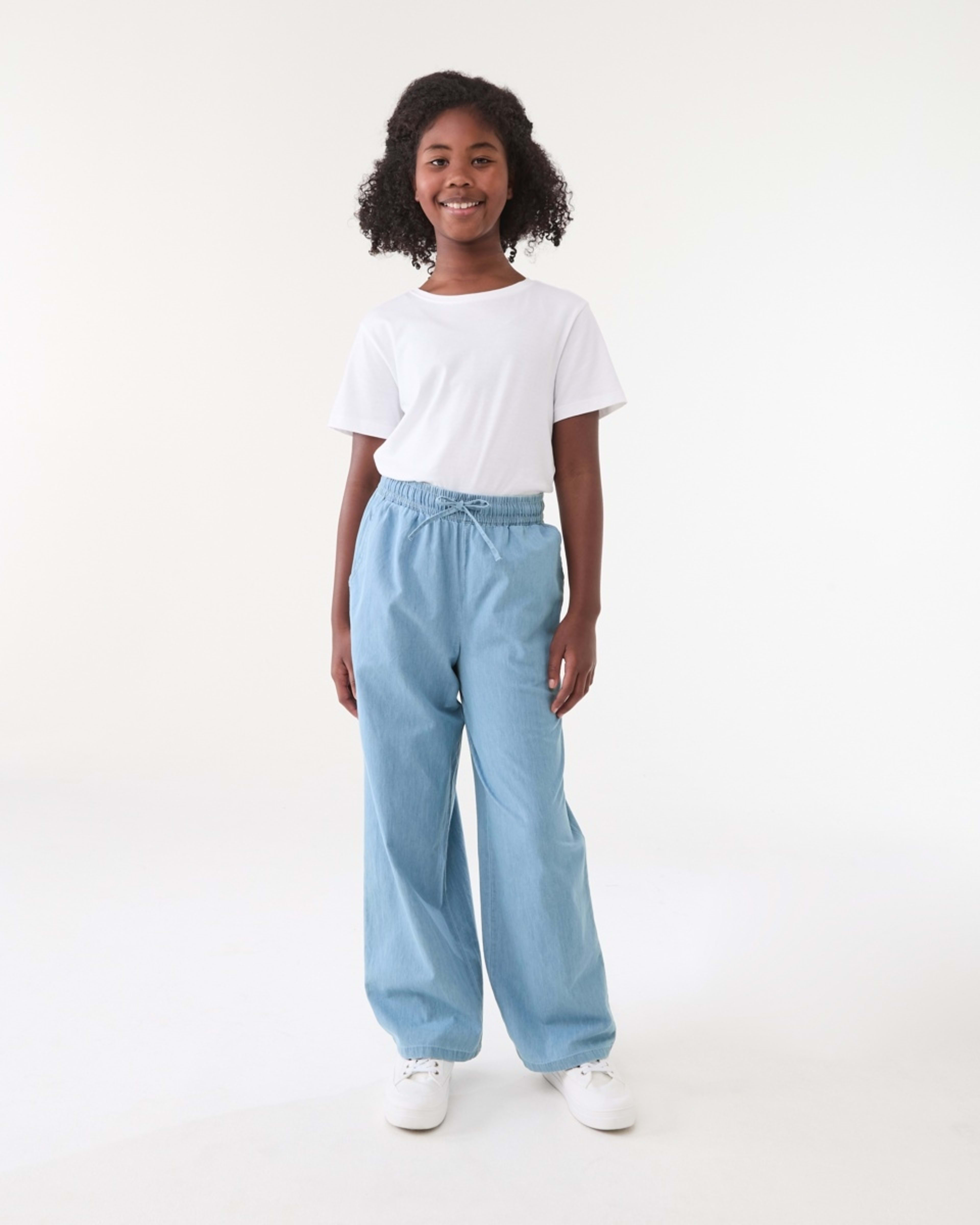 4 Chambray Wide Leg Pants CHAMBRAY, 4 of 5