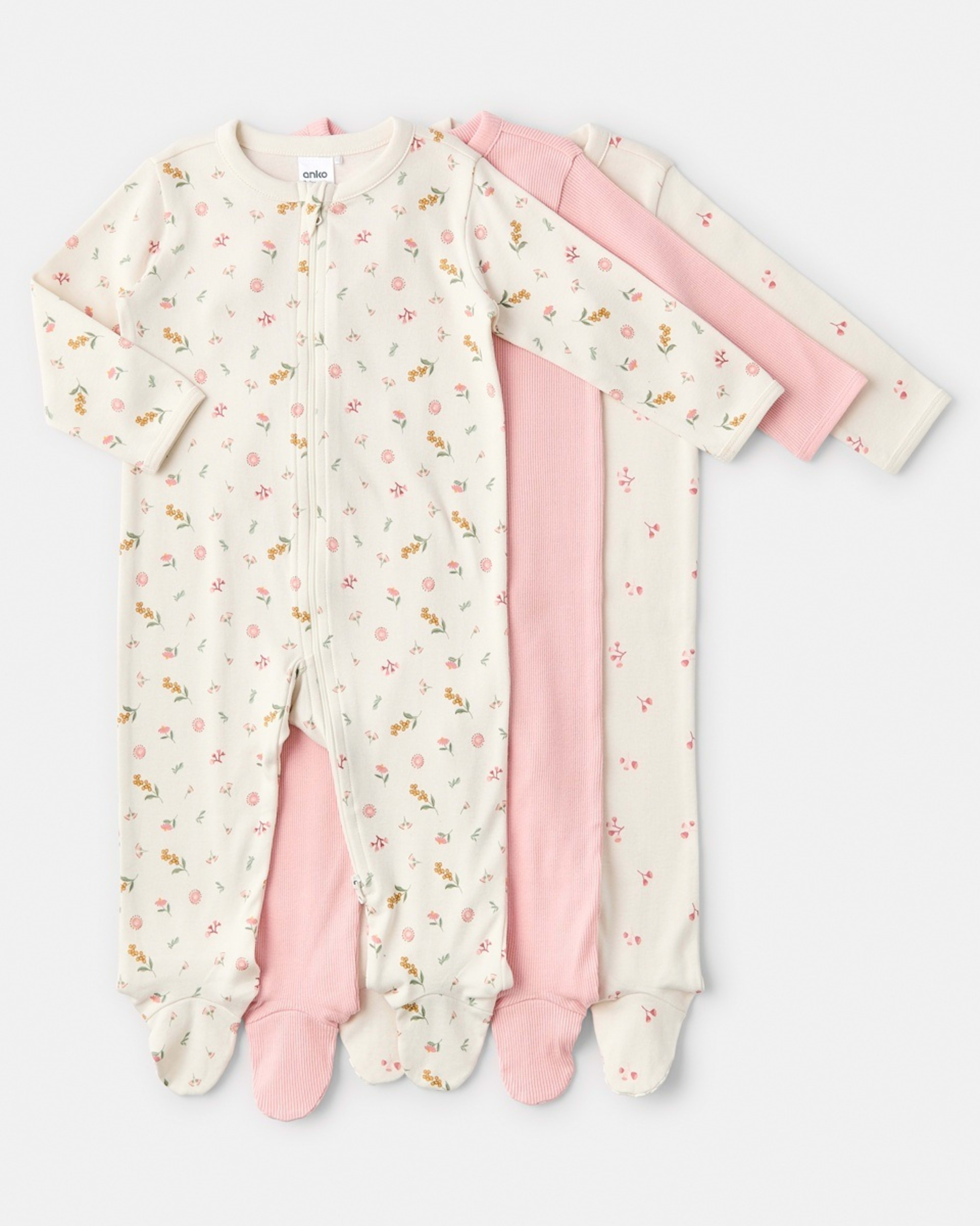 1 3 Pack Coveralls NATIVE FLORAL, 1 of 8