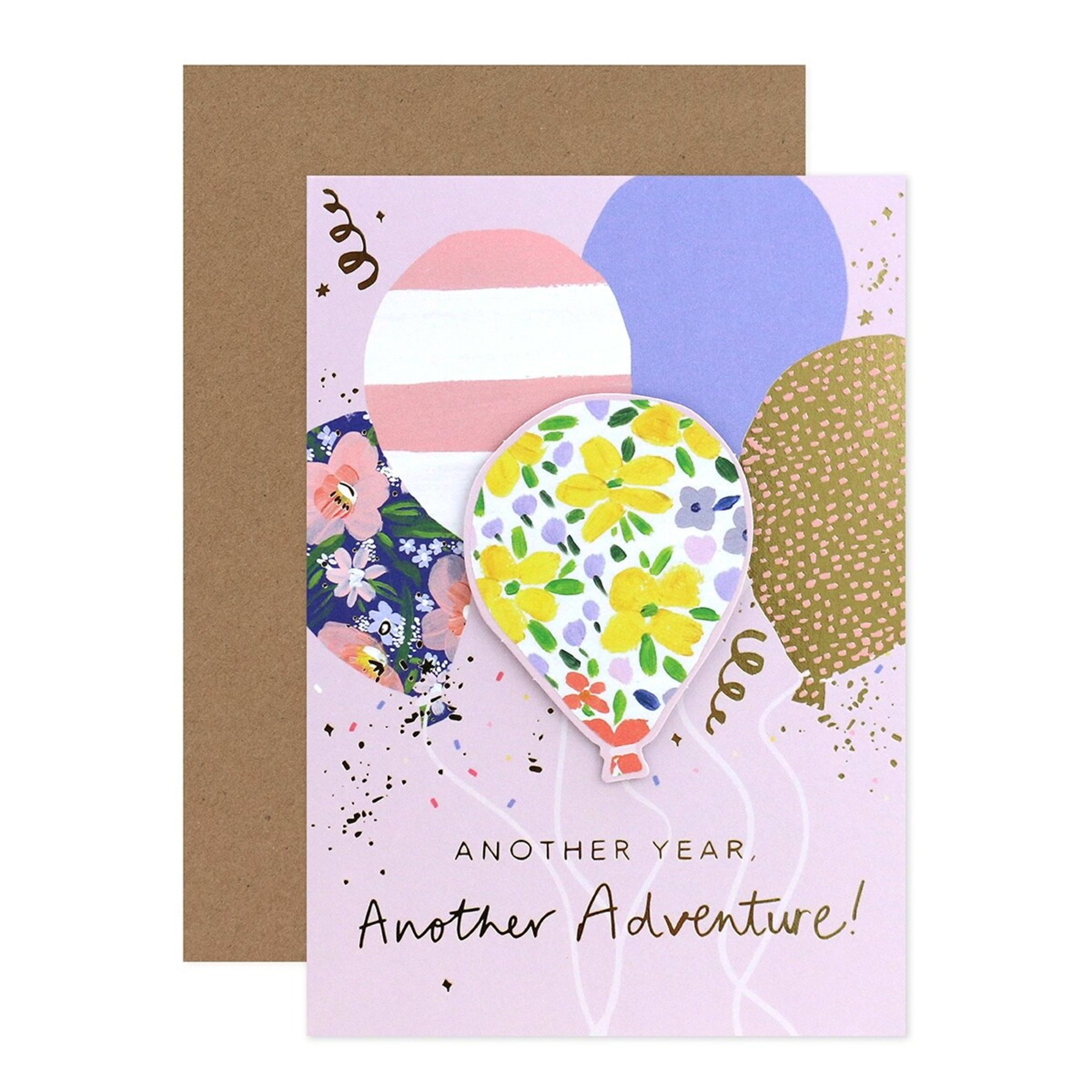1 Connections from Hallmark Birthday Card - Another Year, Another Adventure