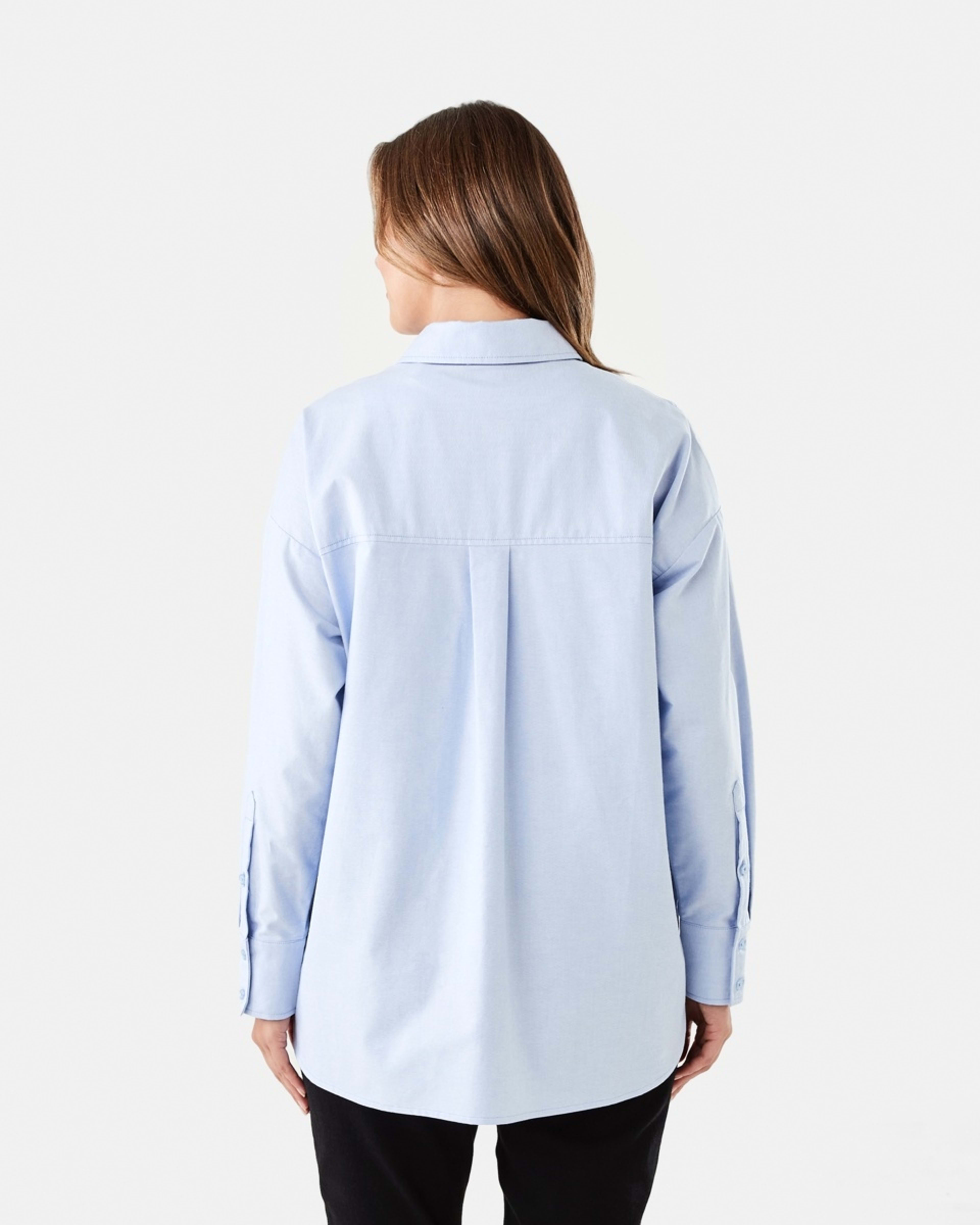 4 Long Sleeve Oxford Shirt DAYTIME BLUE, 4 of 8
