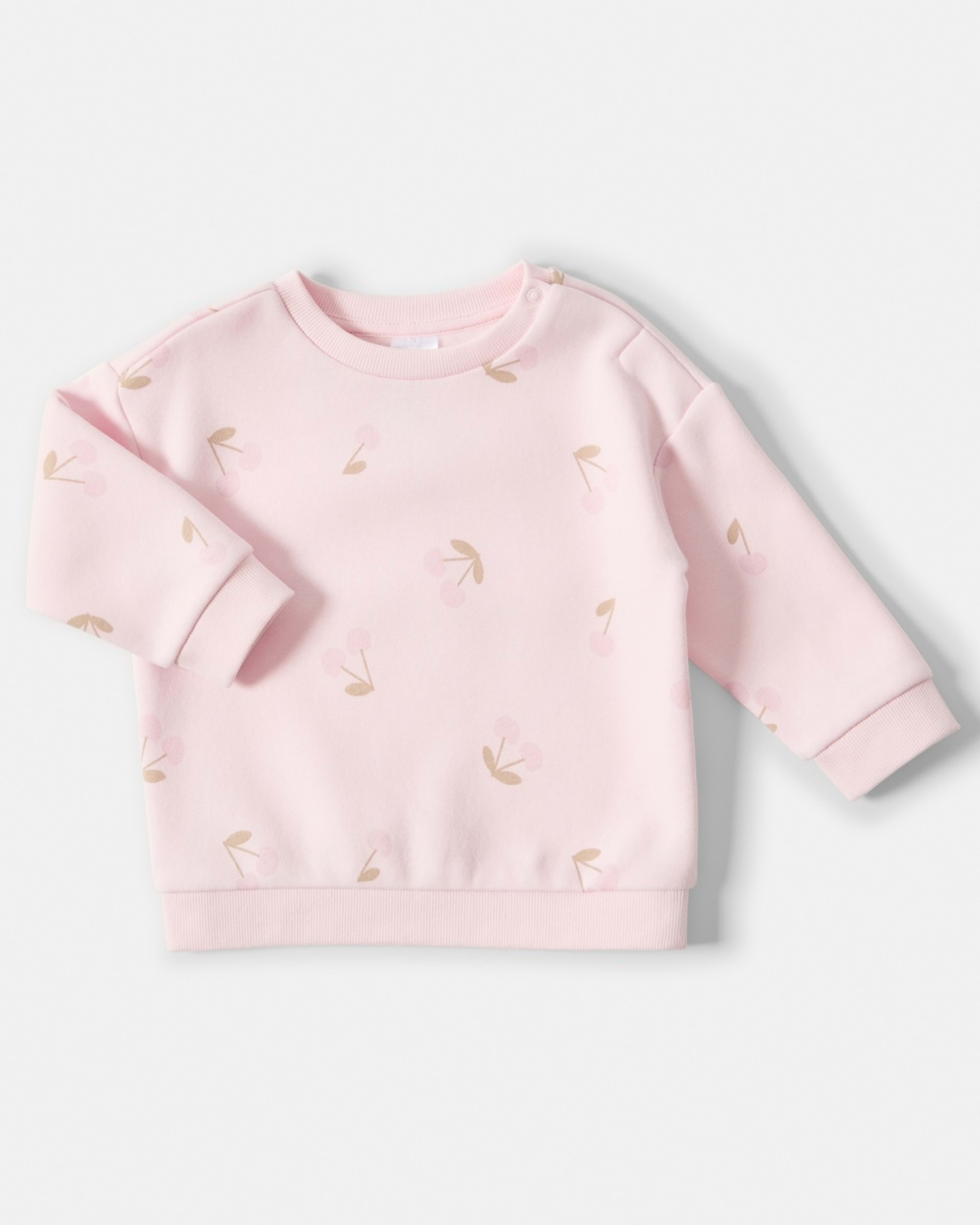 1 Drop Shoulder Sweatshirt Pnk Chry, 1 of 3