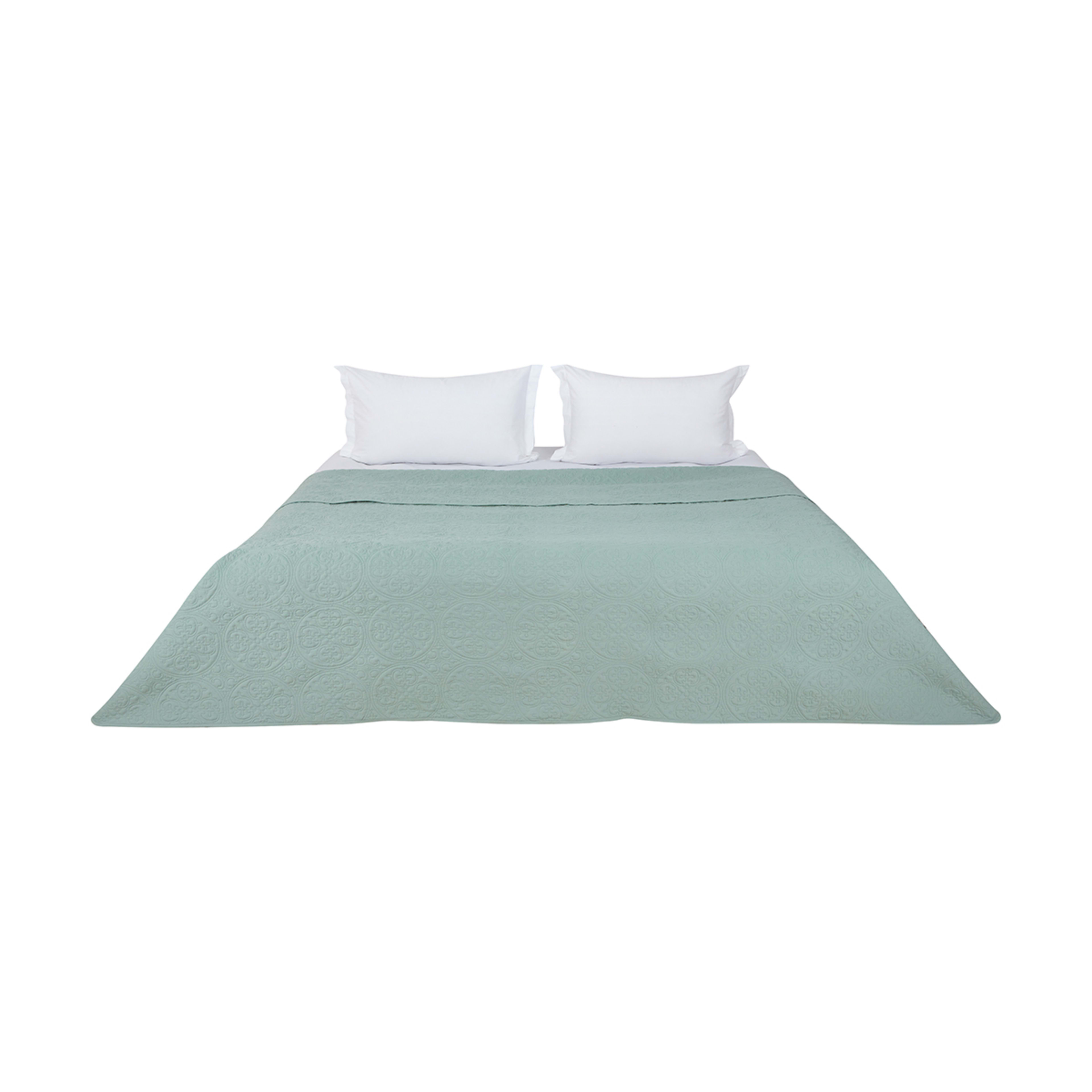 Aria Quilted Coverlet Queen/King Bed, Sage Kmart
