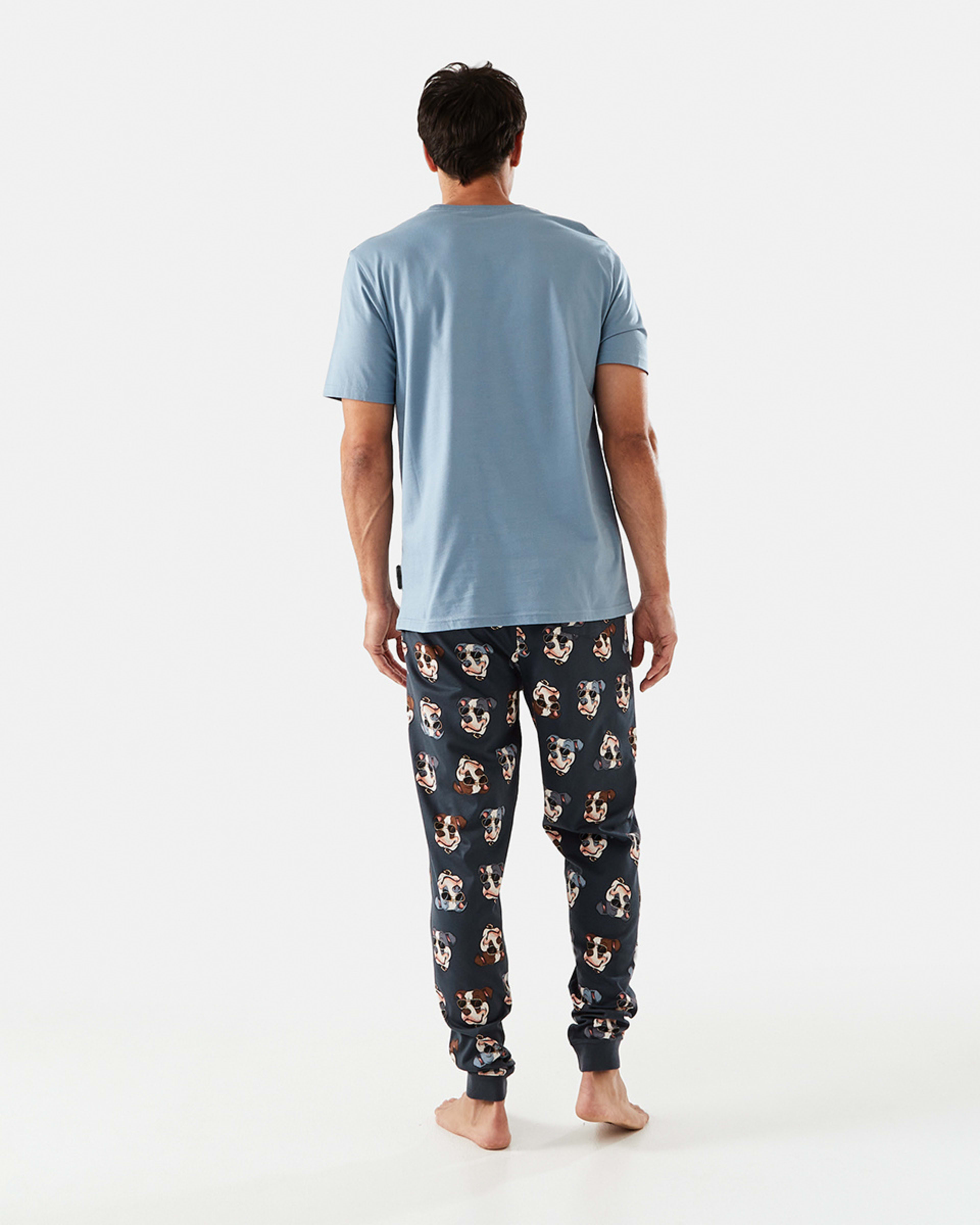Short Sleeve Knit Print Jogger Pyjama Set - Kmart