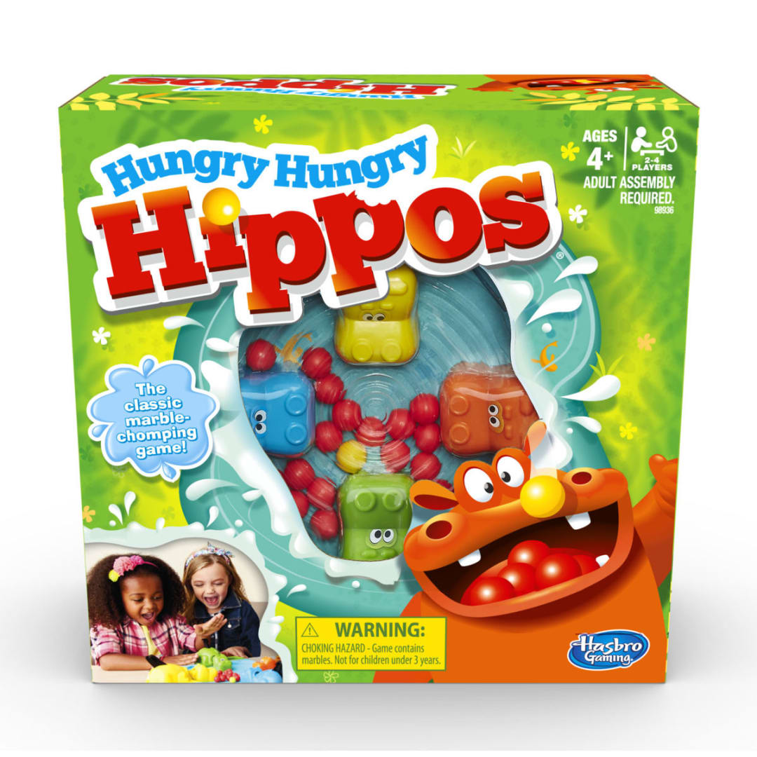 Hungry Hungry Hippos - The Classic Marble Chomping Board Game - Kmart