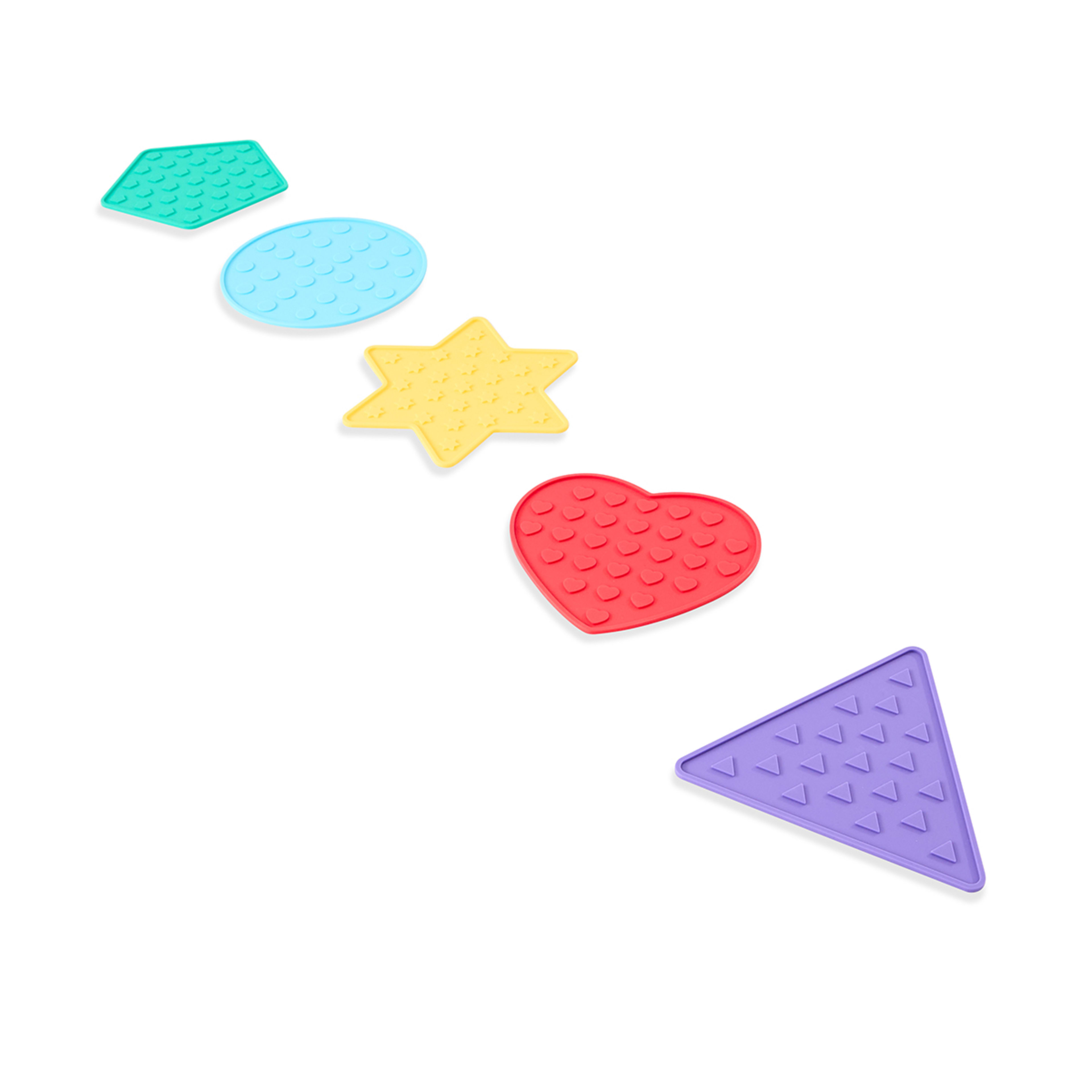 2 5 Piece Silicon Sensory Stepping Tiles, 2 of 10