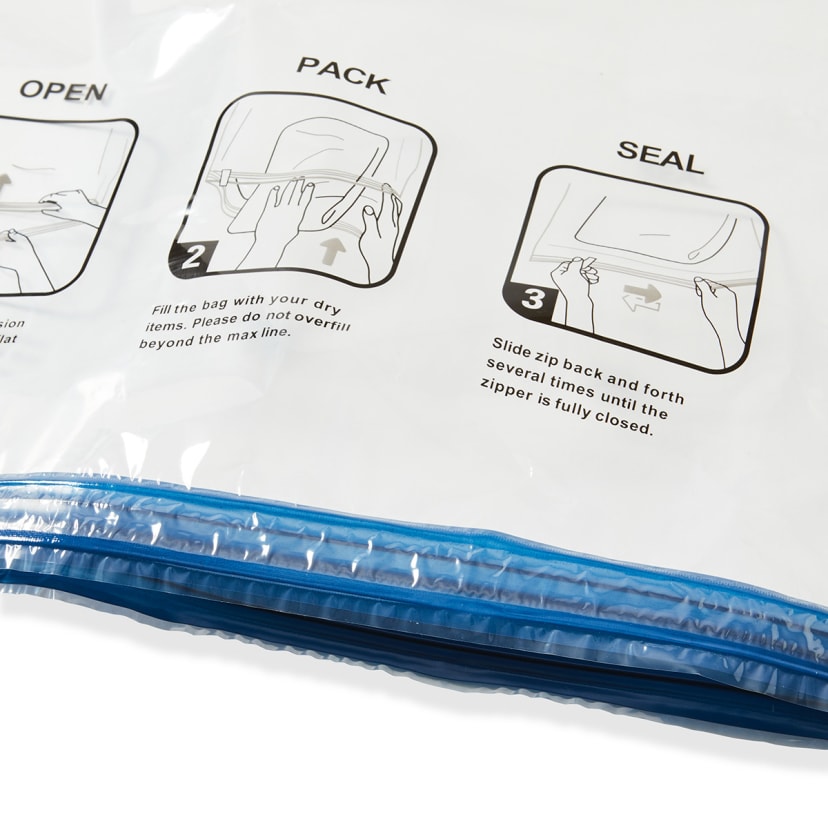 4 Pack Extra Large Travel Compression Storage Bags Kmart