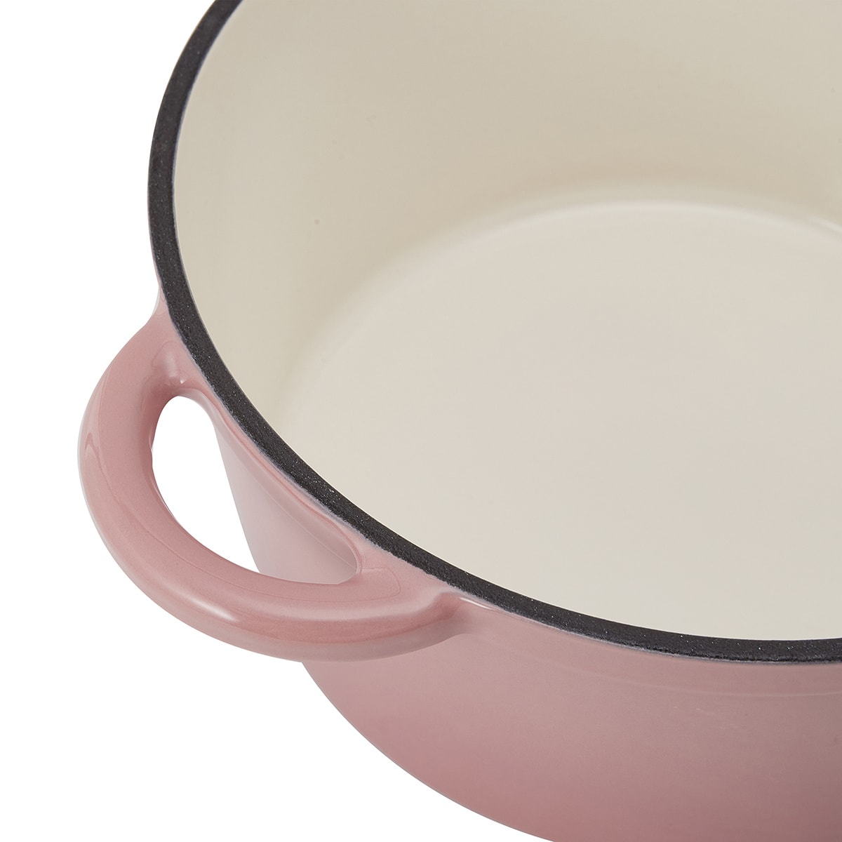 4L Cast Iron Casserole Blush Kmart