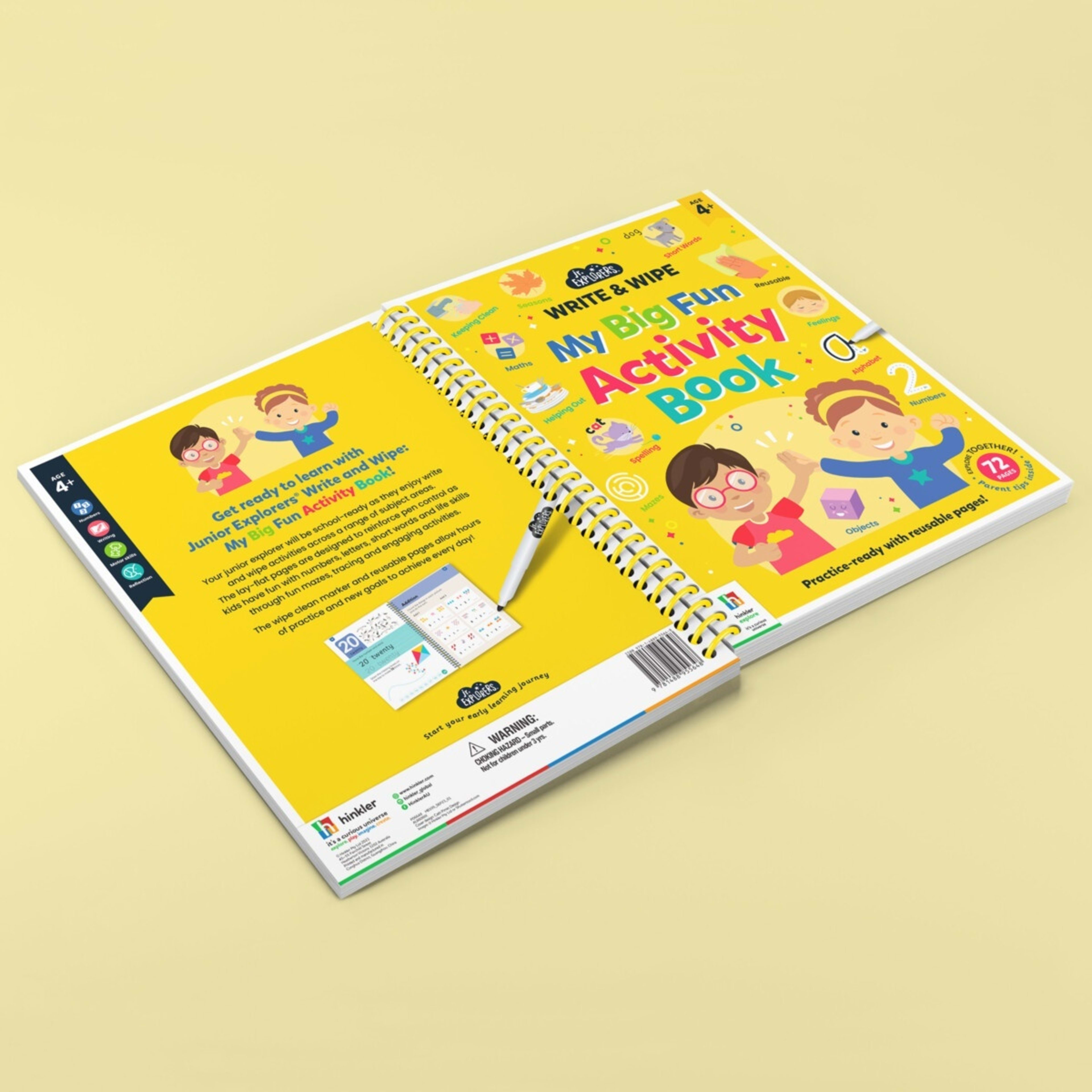6 Junior Explorers Write & Wipe: My Big Fun Activity Book, 6 of 6
