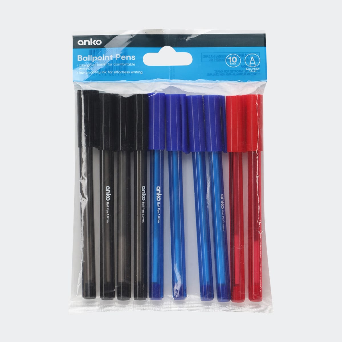 10 Pack Ballpoint Pens Kmart
