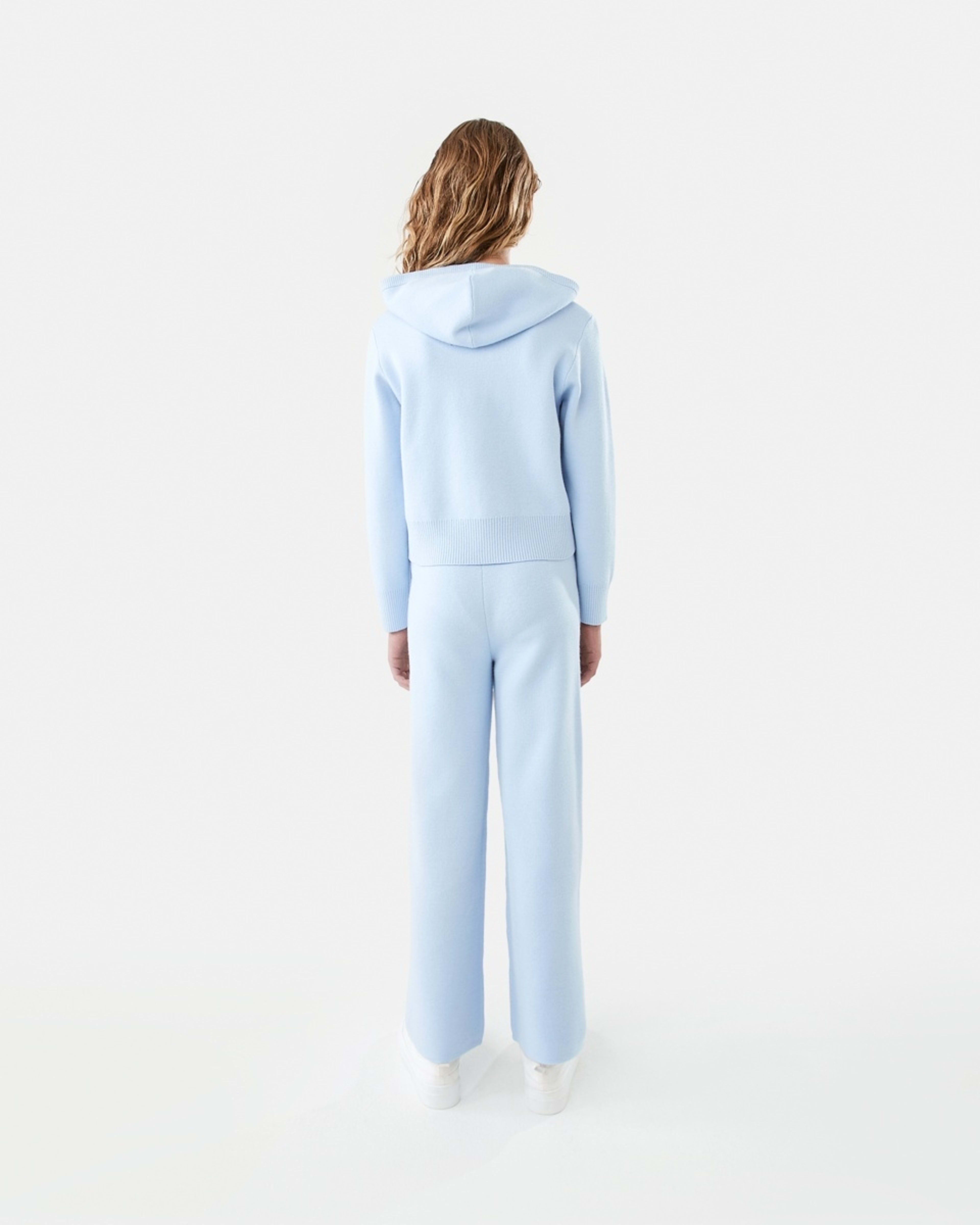 8 Bonded Knit Hoodie Doll Blue, 8 of 10