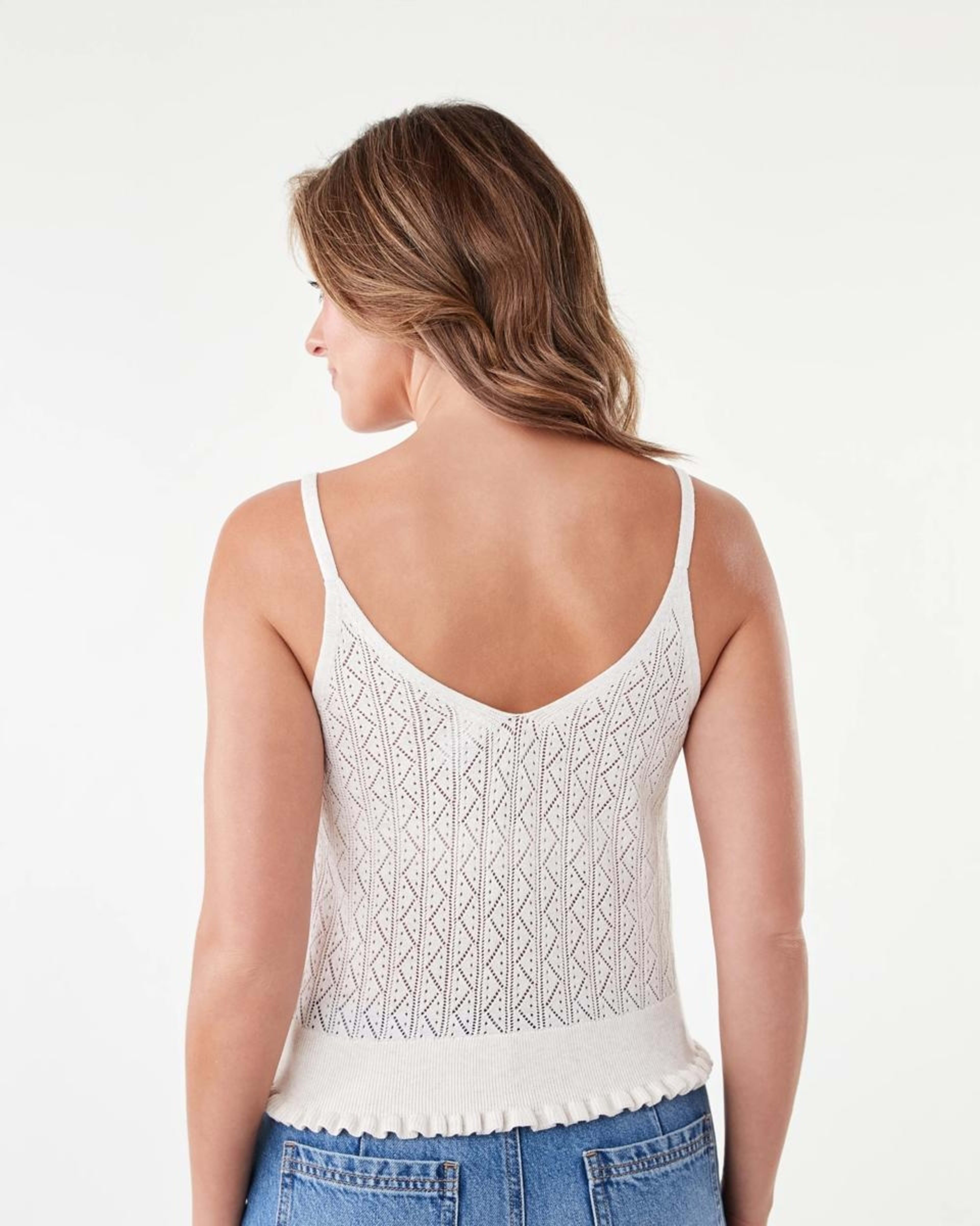 3 Pointelle Cami Cld White, 3 of 7