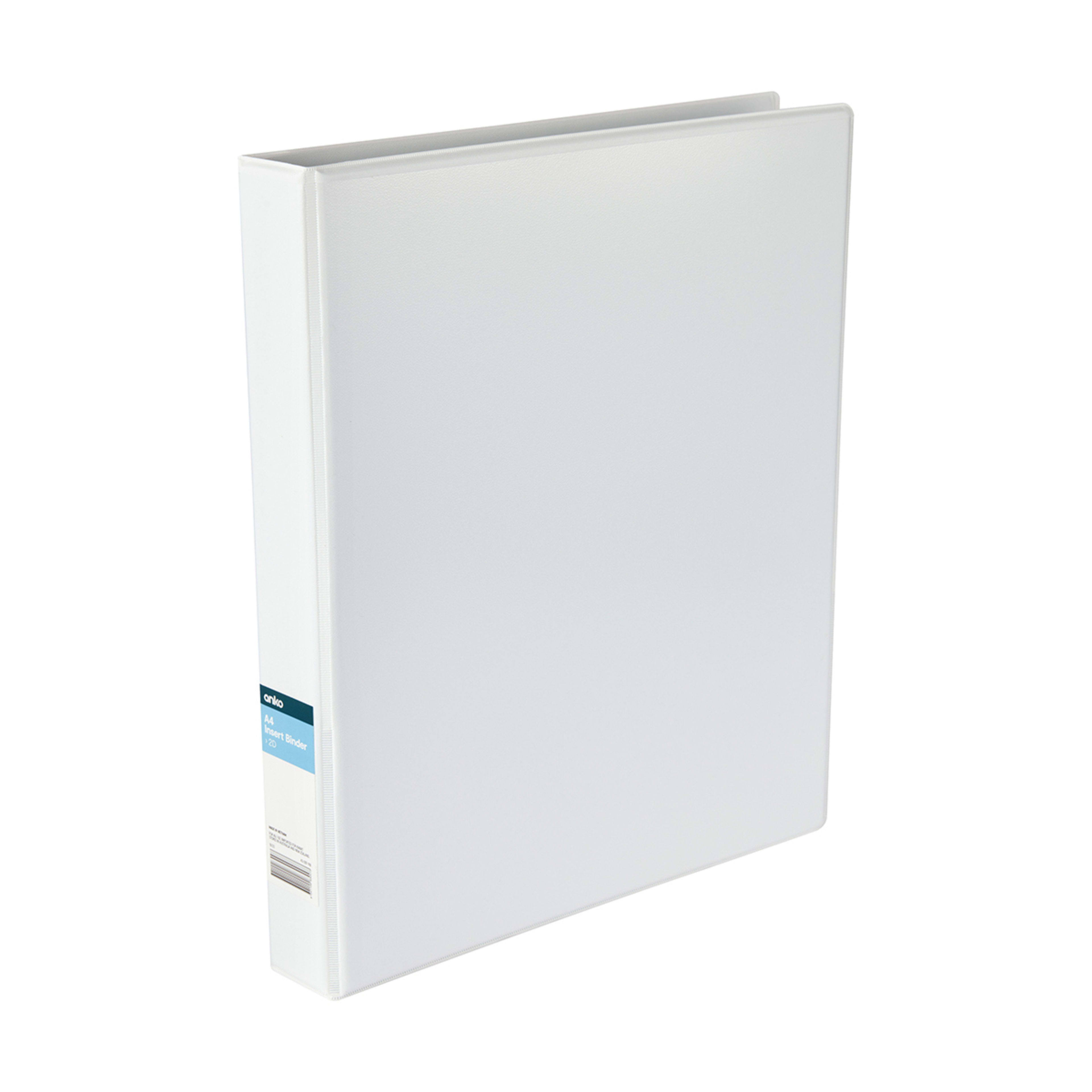 A4 Insert Binder White Kmart